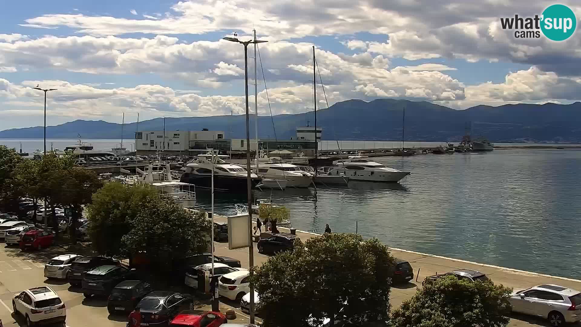 The Riva and Marina in Rijeka  – Live Webcam Croatia
