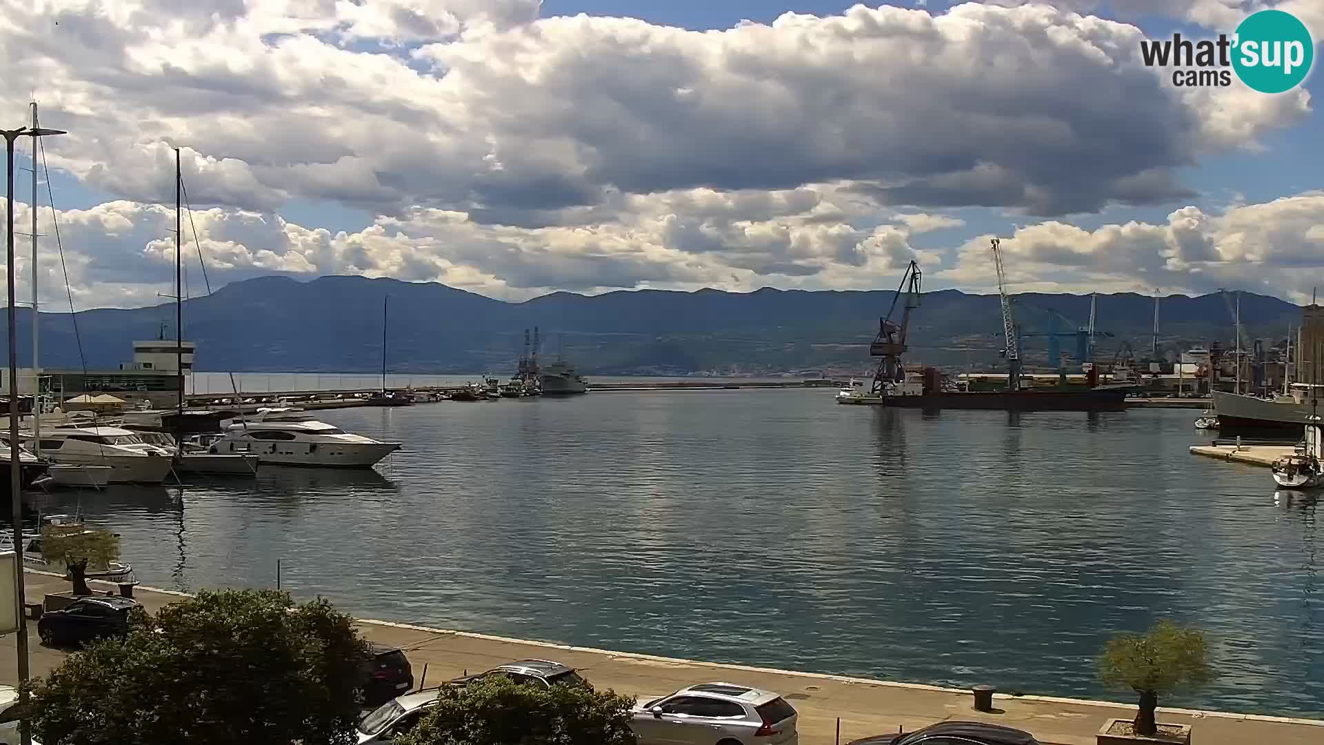 La Riva y Marina en Rijeka – Webcam en vivo Croacia