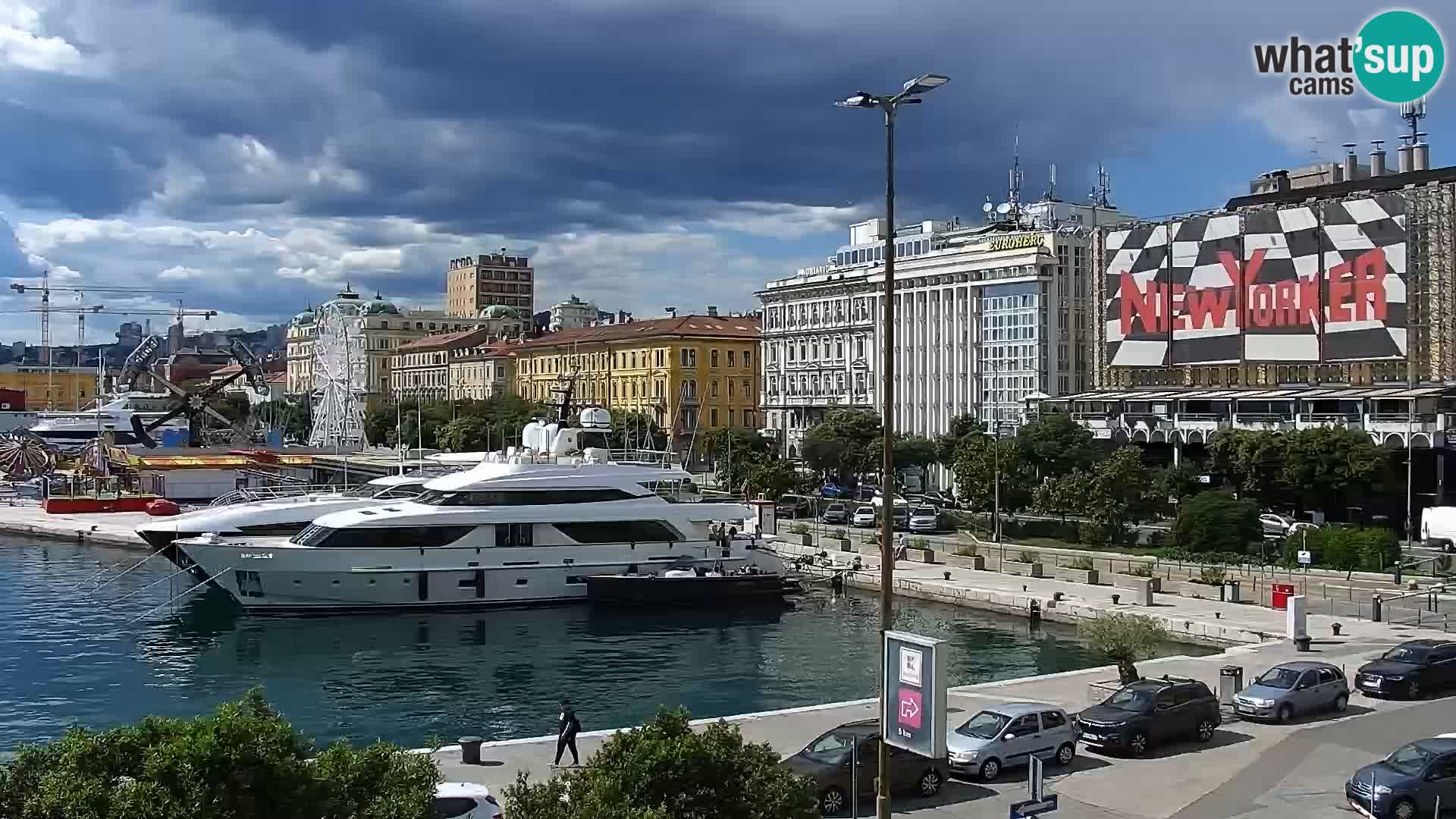 Riva i Marina u Rijeci – Web kamera uživo u Hrvatskoj