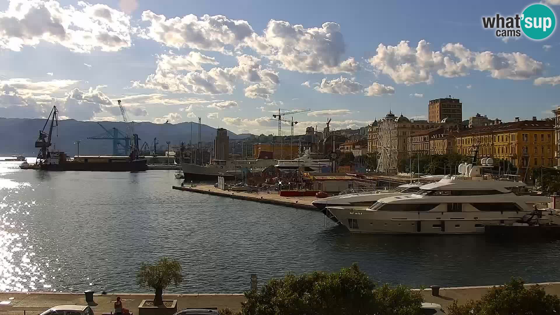 La Riva et Marina à Rijeka – Live Webcam Croatie