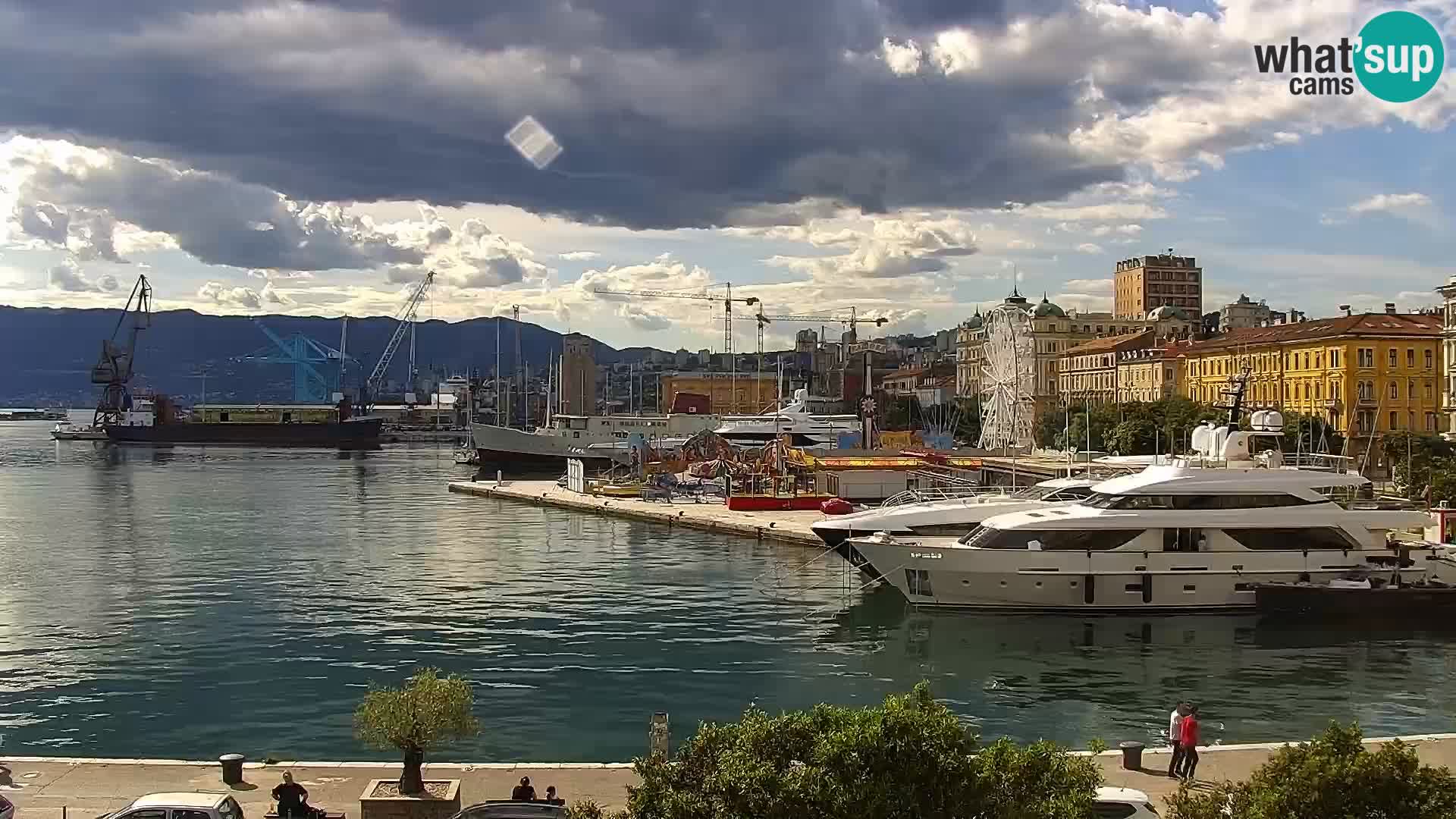 Die Riva und Marina in Rijeka – Live Webcam Kroatien
