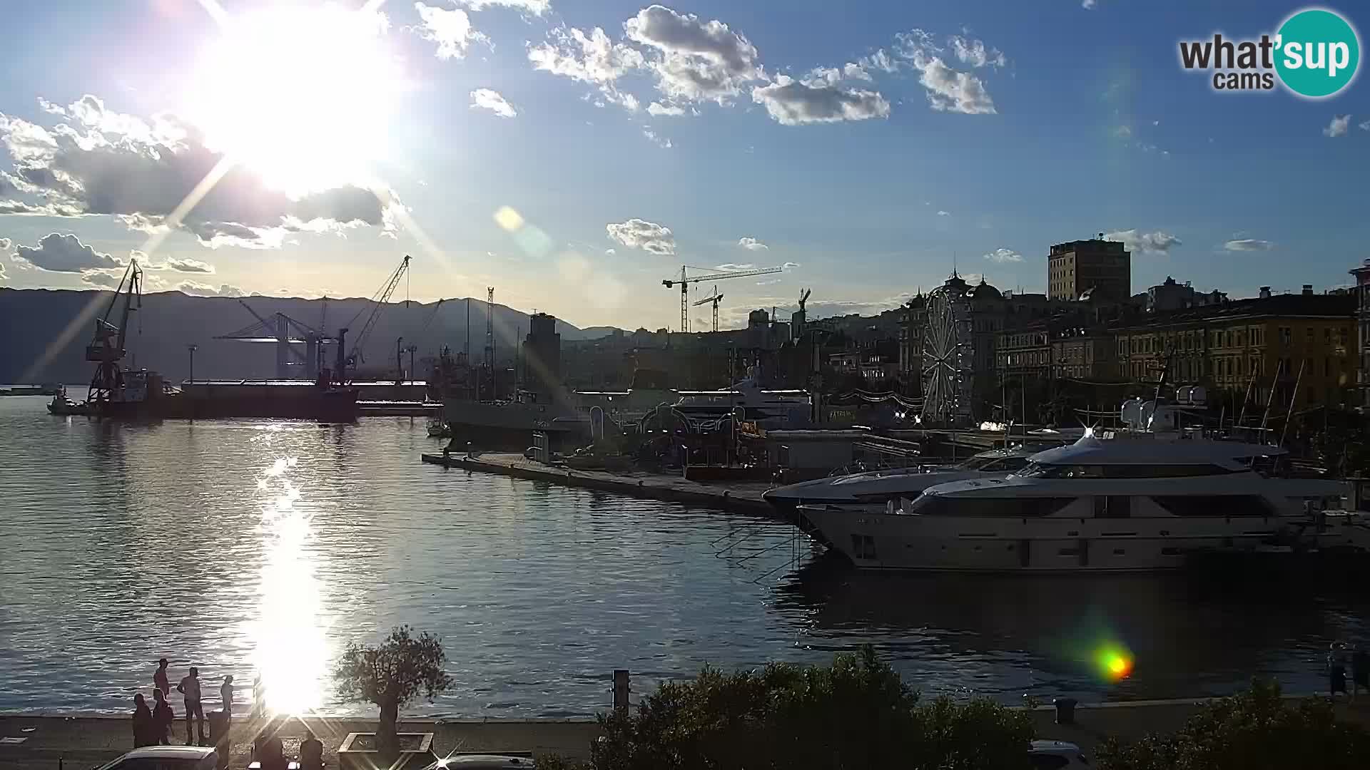 La Riva e la Marina a Rijeka (Fiume) – Live Webcam Croazia