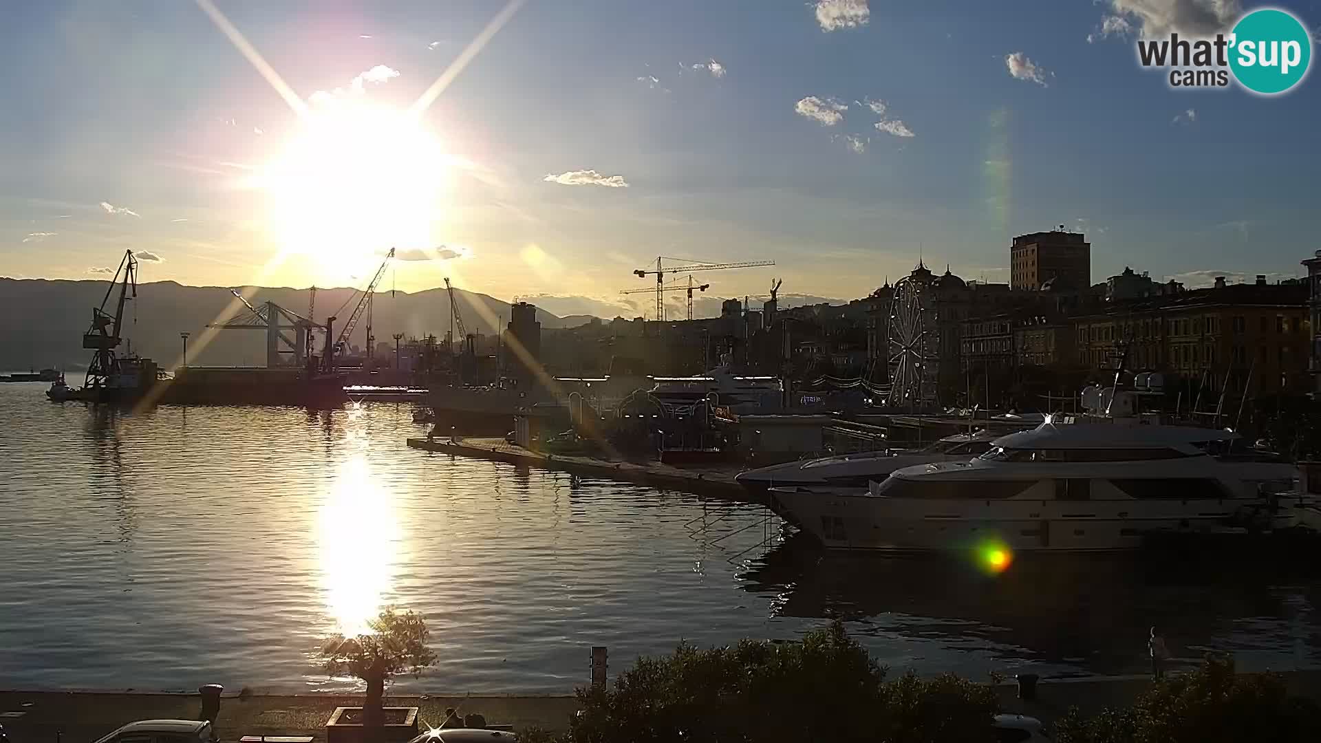 La Riva e la Marina a Rijeka (Fiume) – Live Webcam Croazia