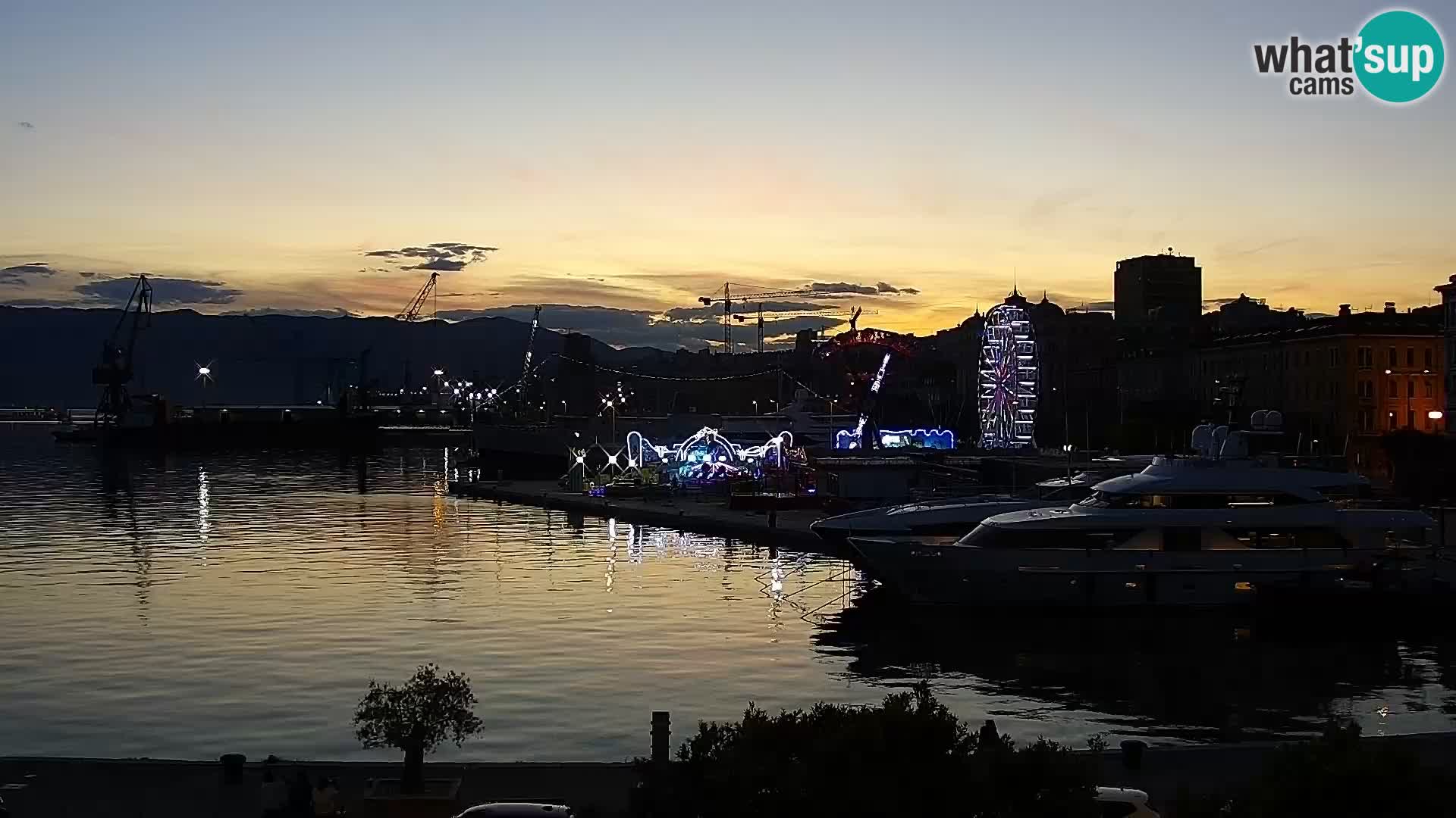 La Riva e la Marina a Rijeka (Fiume) – Live Webcam Croazia