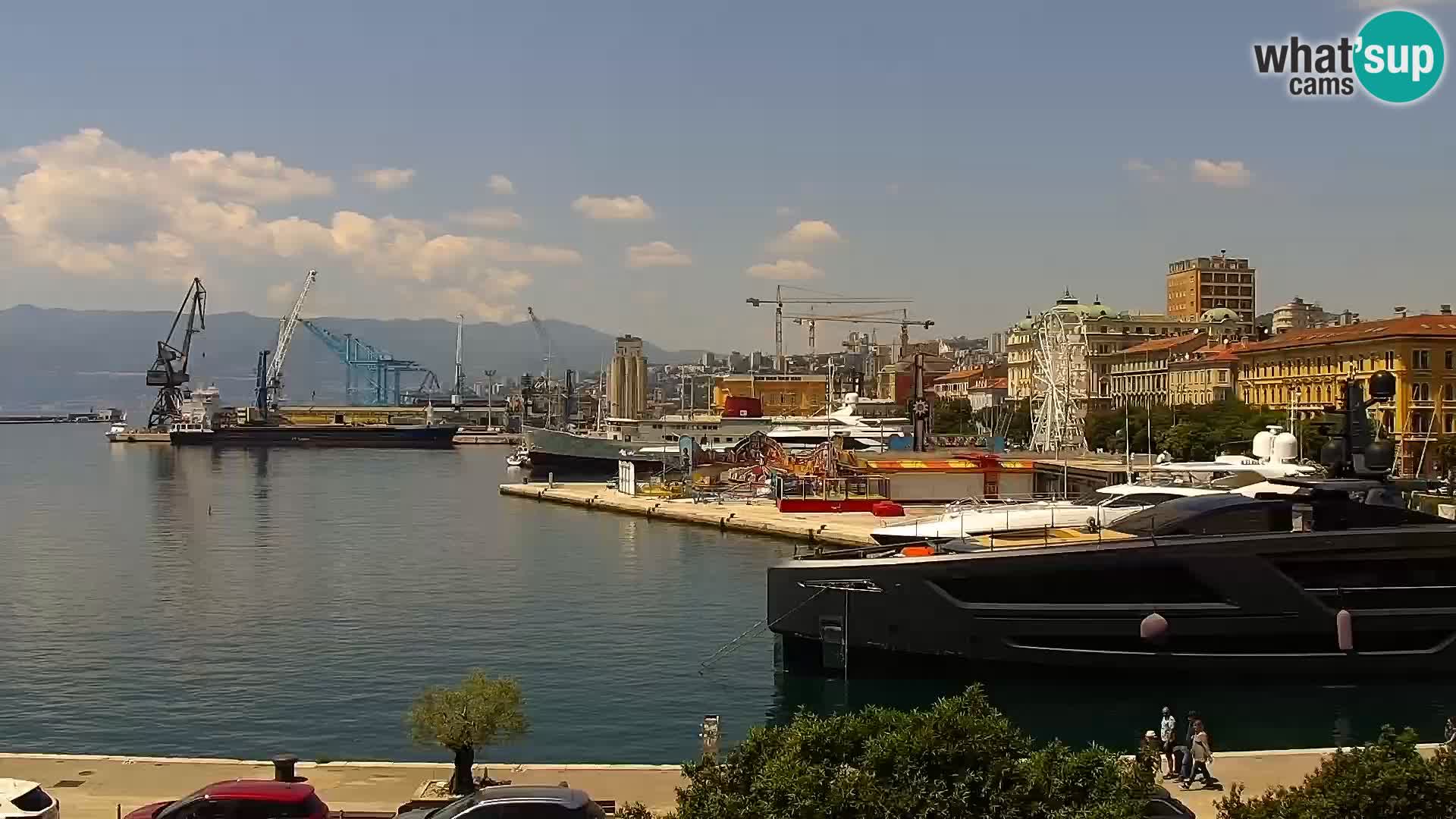 La Riva e la Marina a Rijeka (Fiume) – Live Webcam Croazia