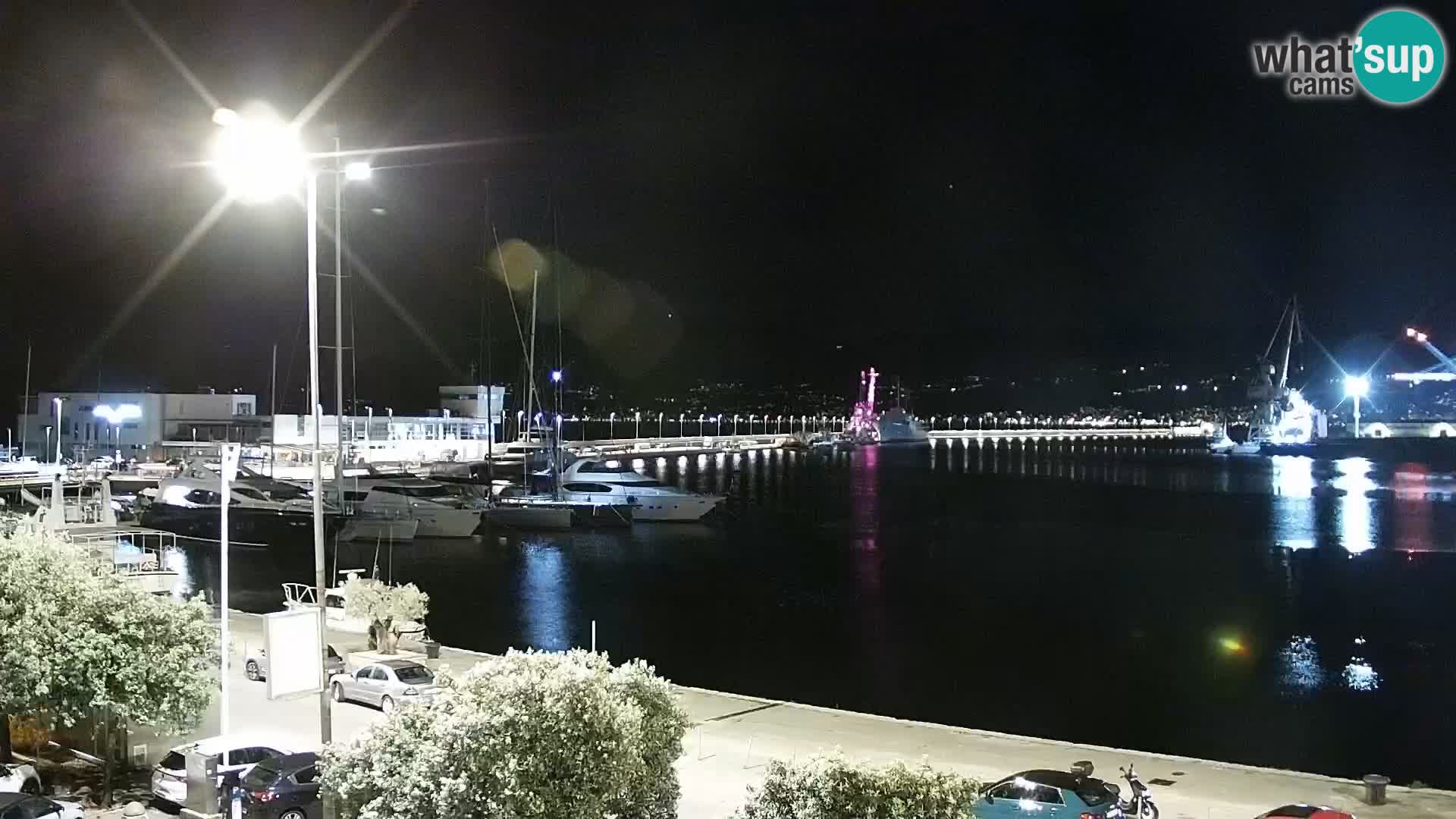 Die Riva und Marina in Rijeka – Live Webcam Kroatien