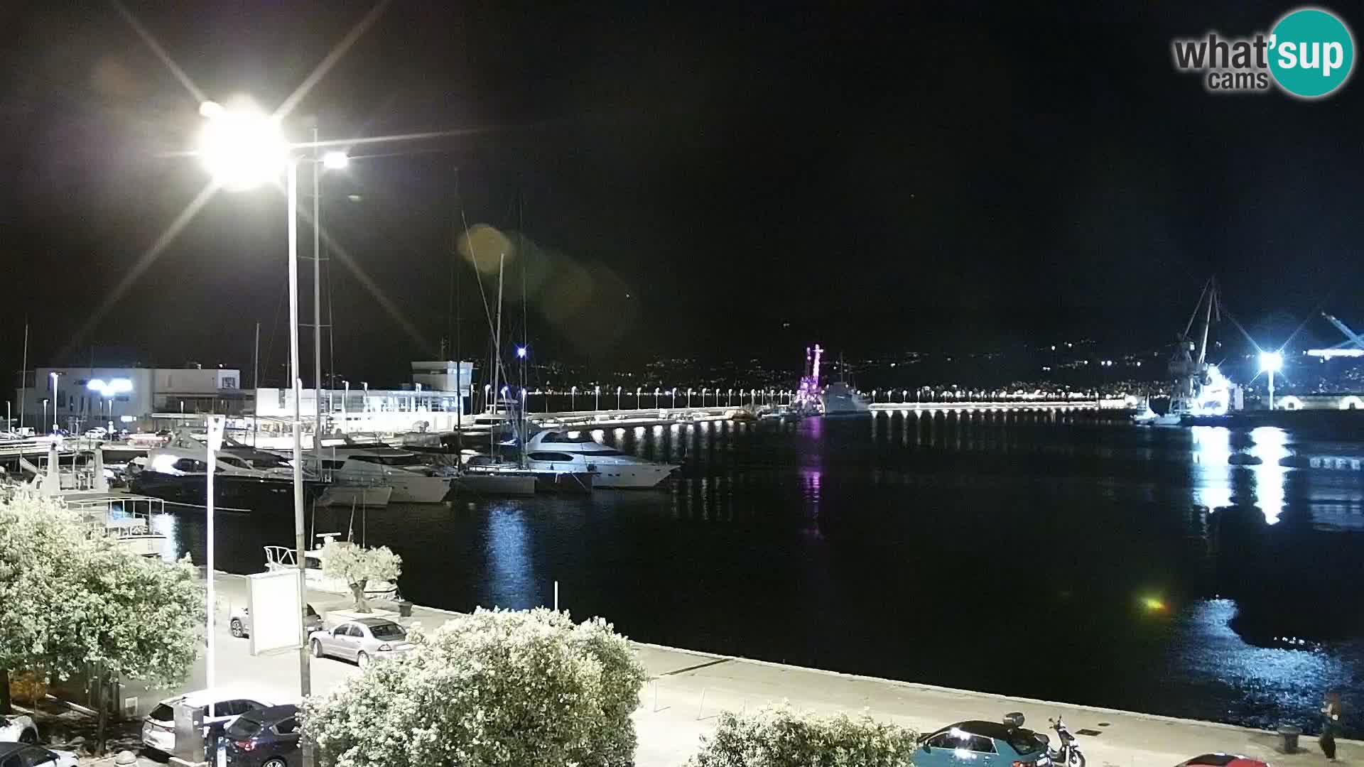 The Riva and Marina in Rijeka – Live Webcam Croatia