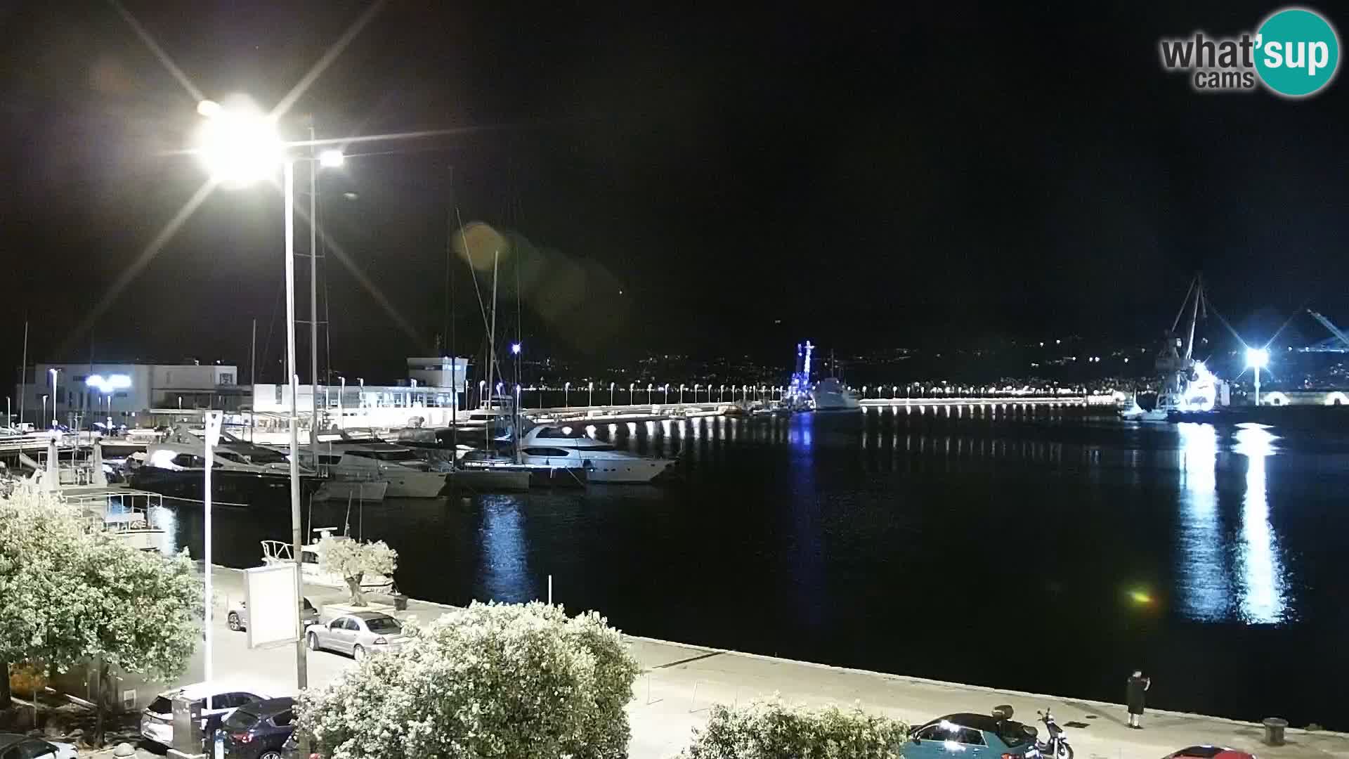 Die Riva und Marina in Rijeka – Live Webcam Kroatien