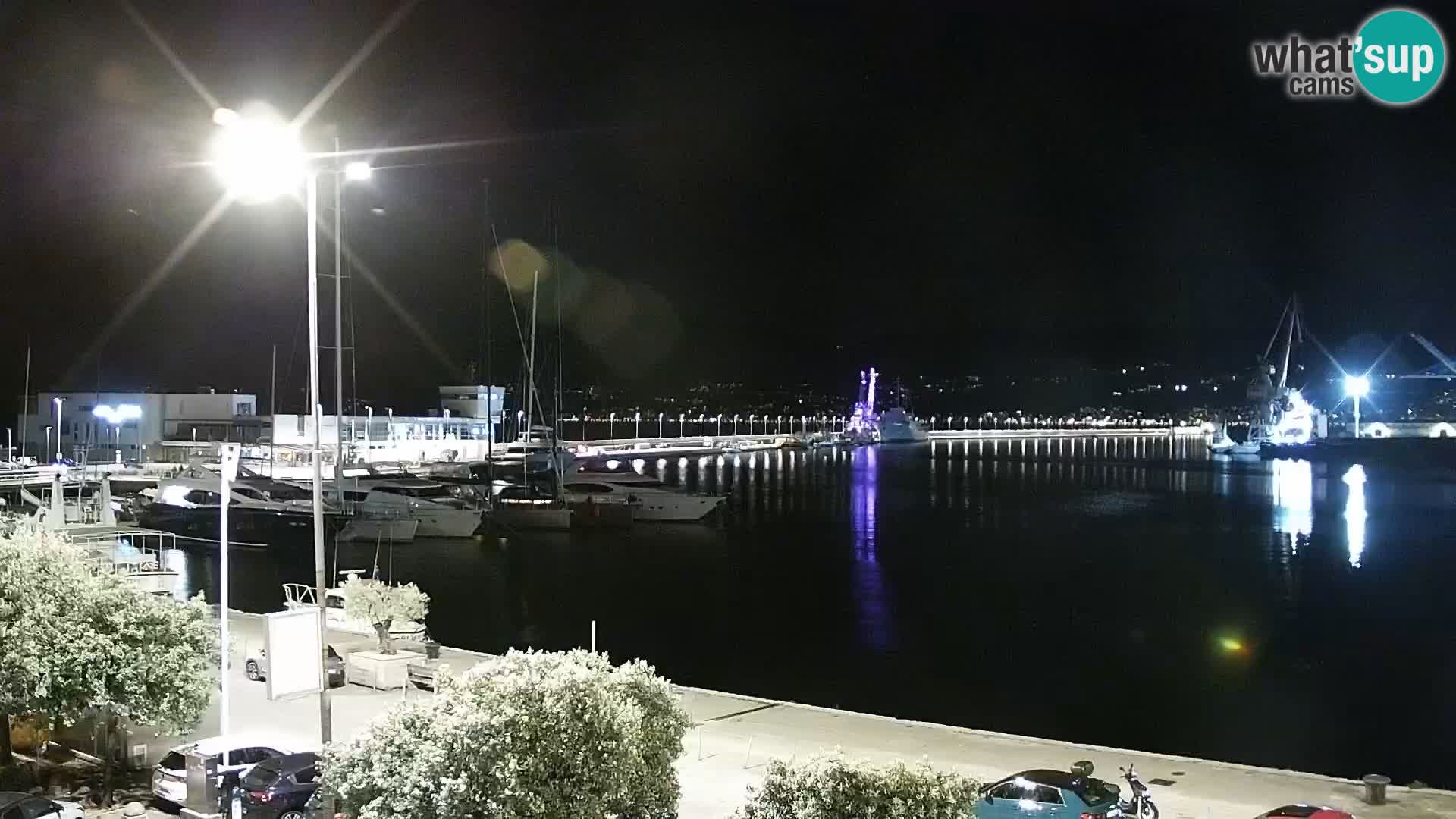 The Riva and Marina in Rijeka  – Live Webcam Croatia