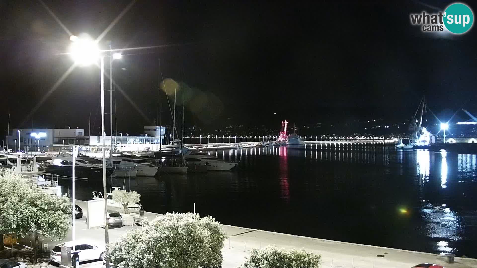 La Riva e la Marina a Rijeka (Fiume) – Live Webcam Croazia