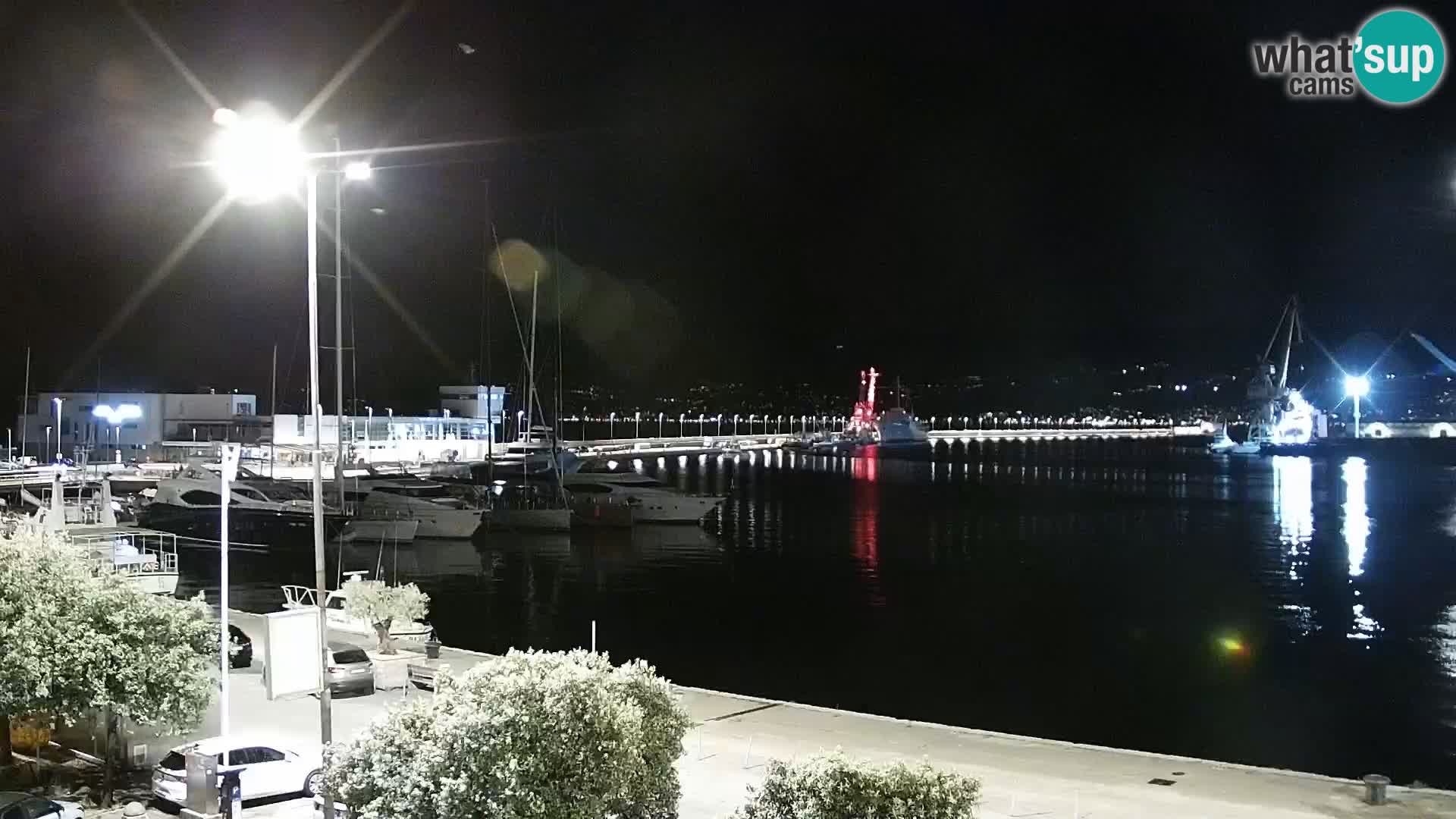 La Riva y Marina en Rijeka – Webcam en vivo Croacia