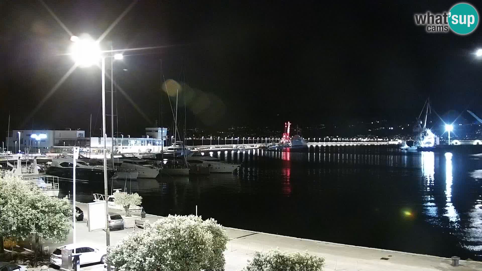 La Riva y Marina en Rijeka – Webcam en vivo Croacia