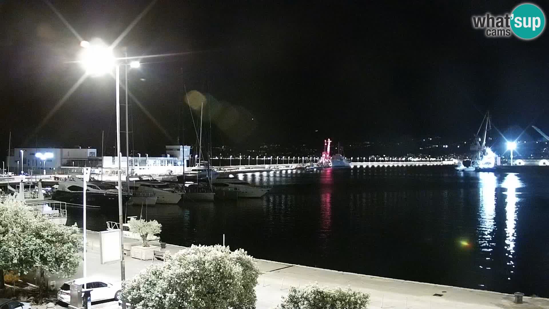 La Riva et Marina à Rijeka – Live Webcam Croatie