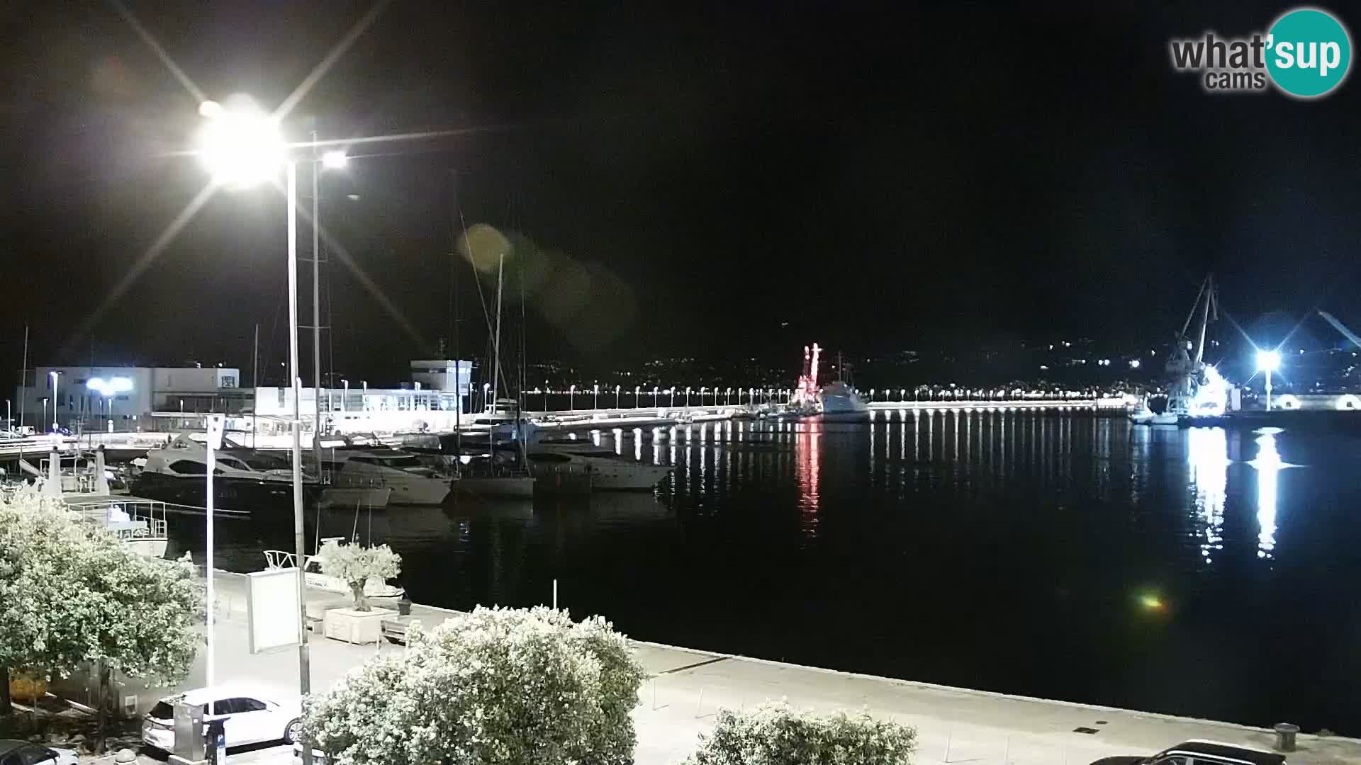 La Riva e la Marina a Rijeka (Fiume) – Live Webcam Croazia