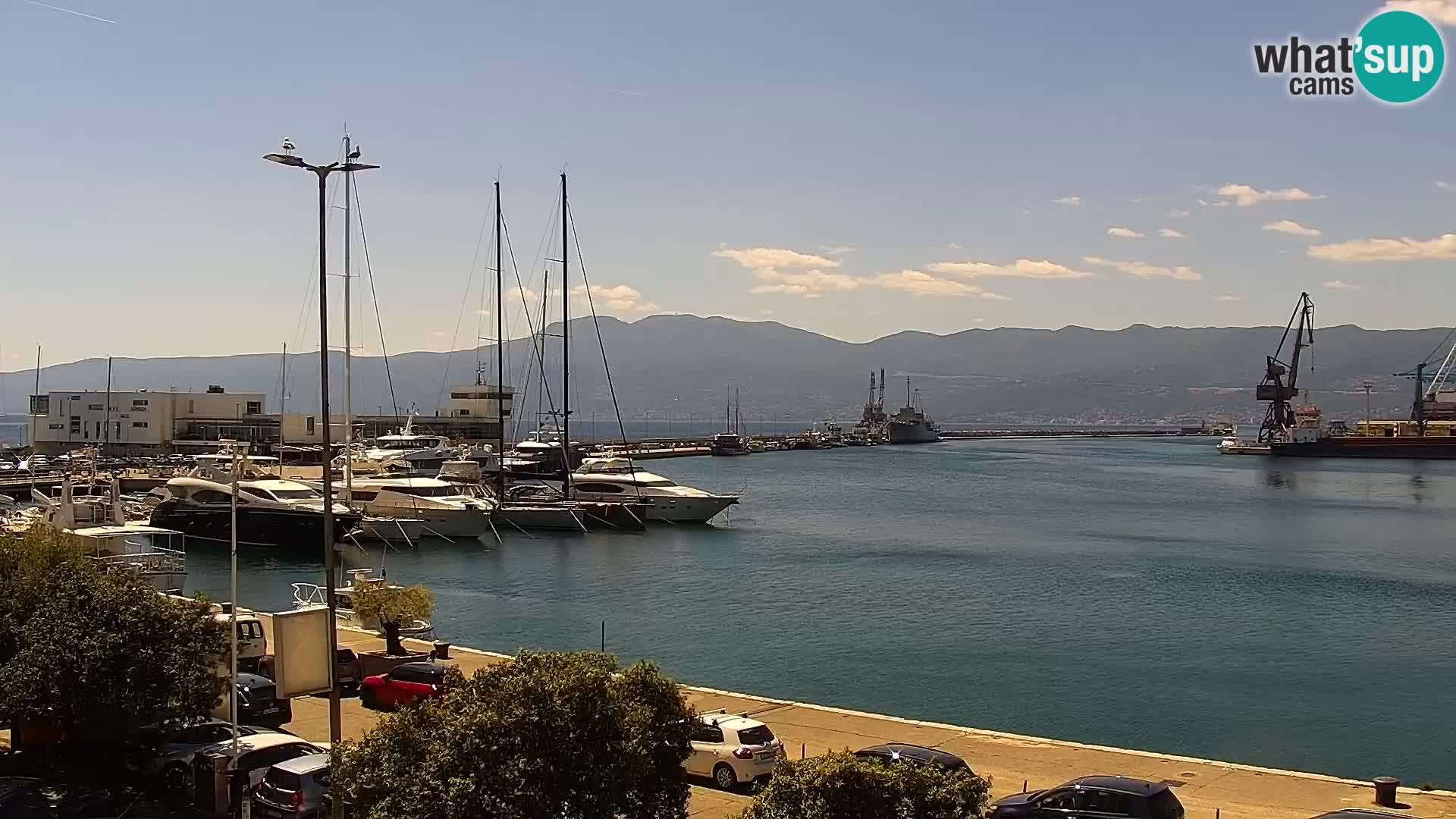 La Riva e la Marina a Rijeka (Fiume) – Live Webcam Croazia