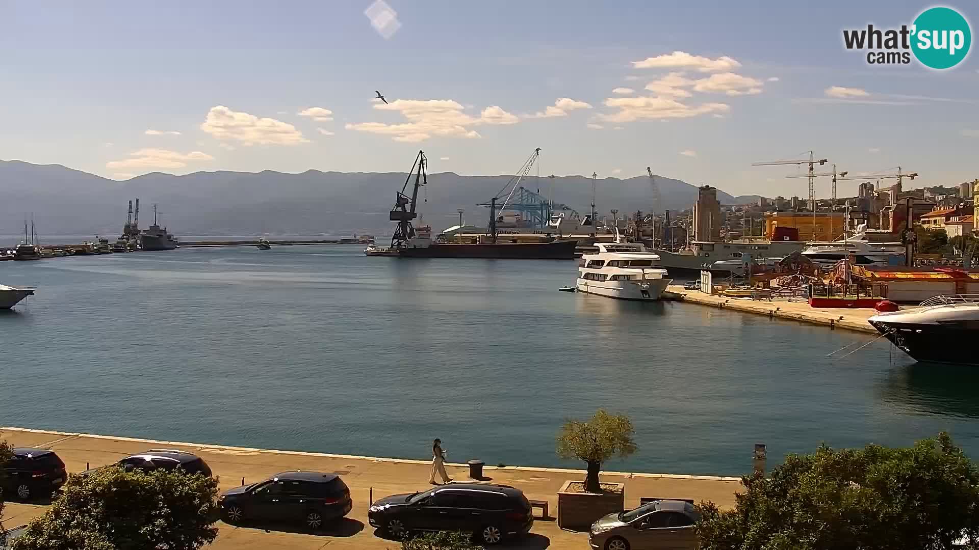 La Riva e la Marina a Rijeka (Fiume) – Live Webcam Croazia