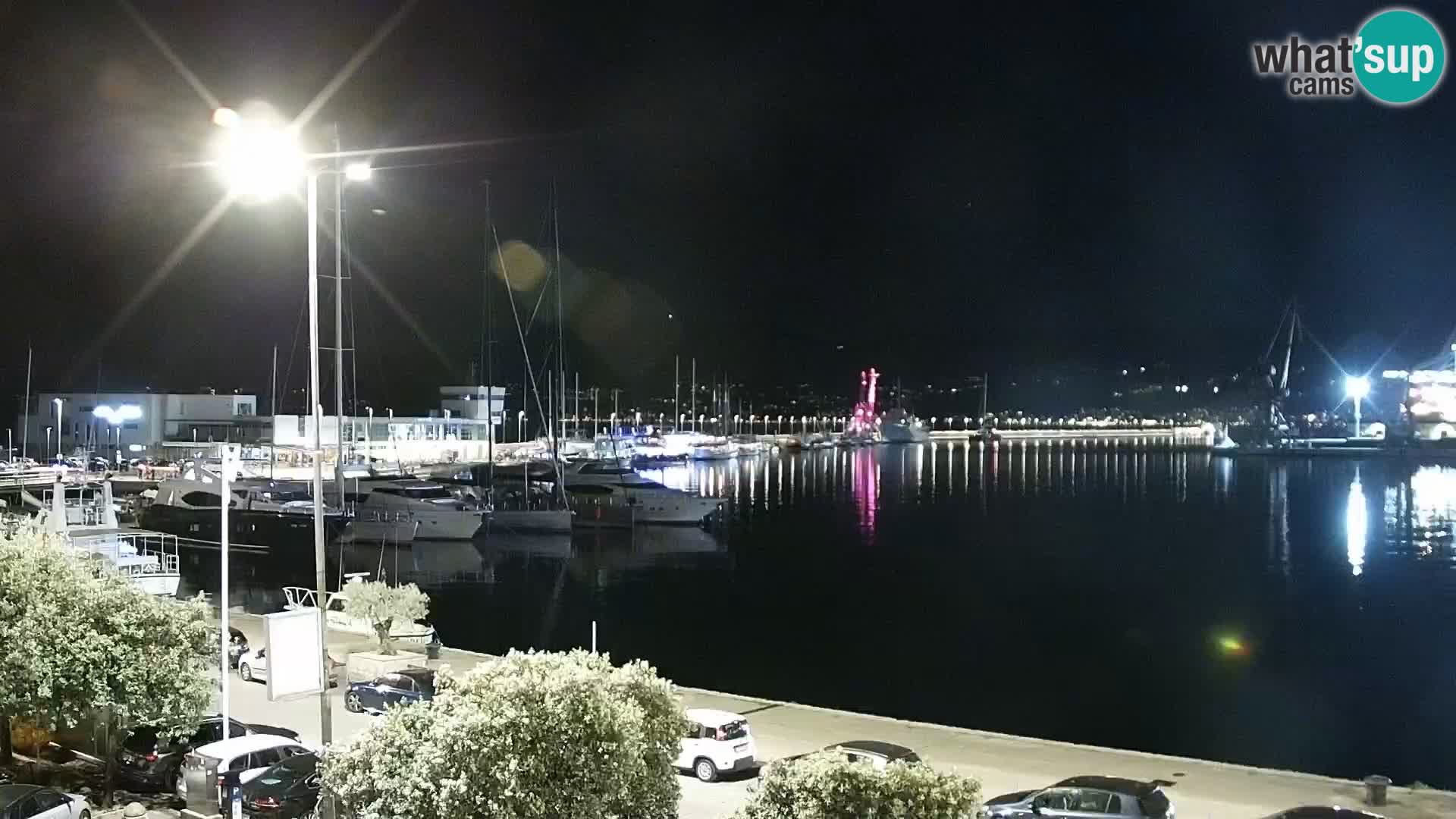 La Riva et Marina à Rijeka – Live Webcam Croatie