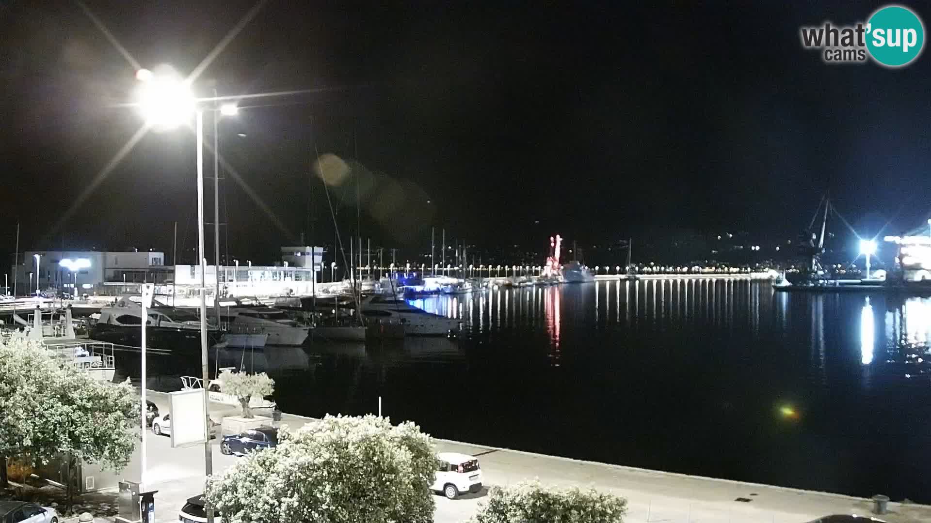 Die Riva und Marina in Rijeka – Live Webcam Kroatien