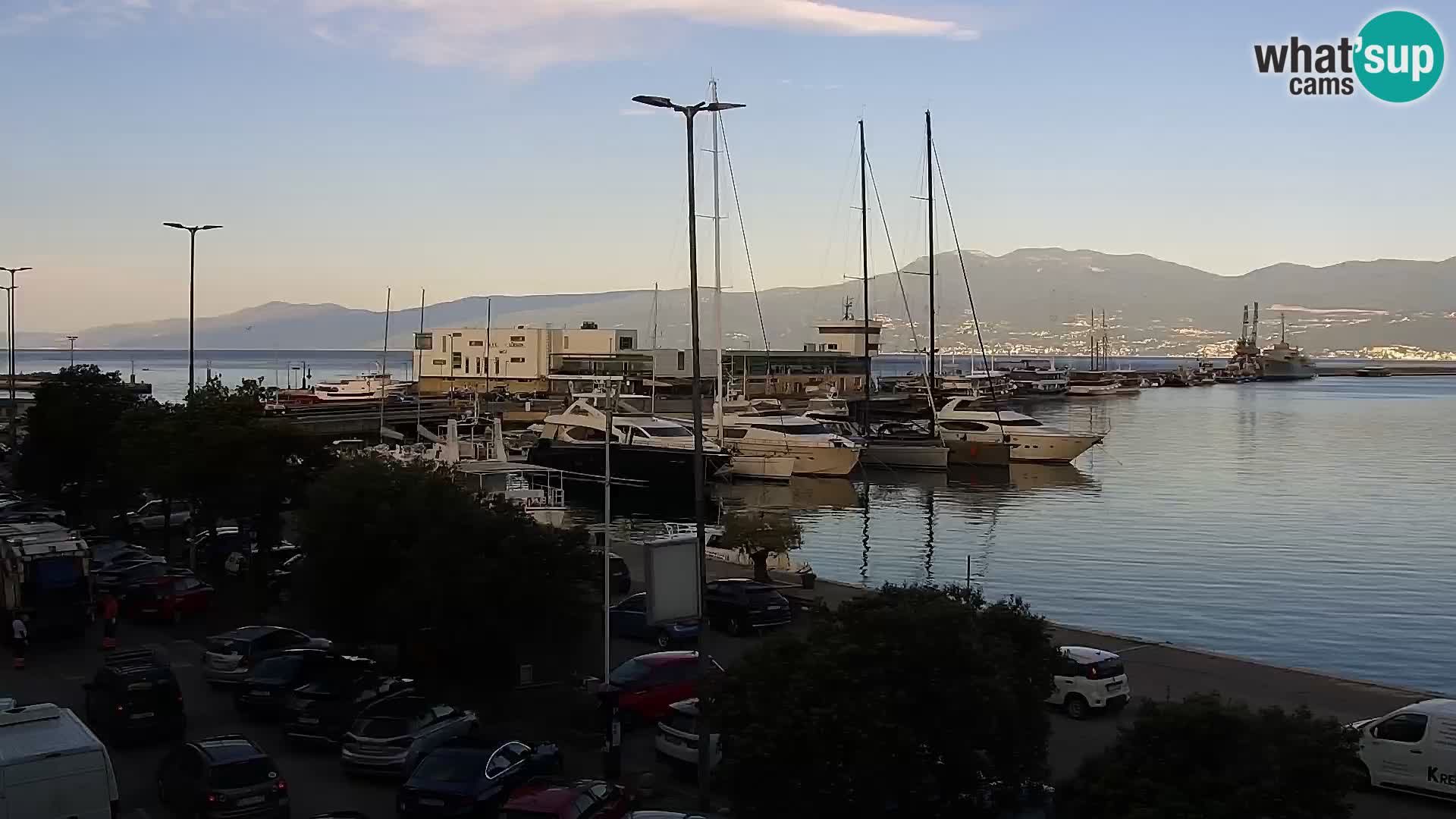 La Riva e la Marina a Rijeka (Fiume) – Live Webcam Croazia