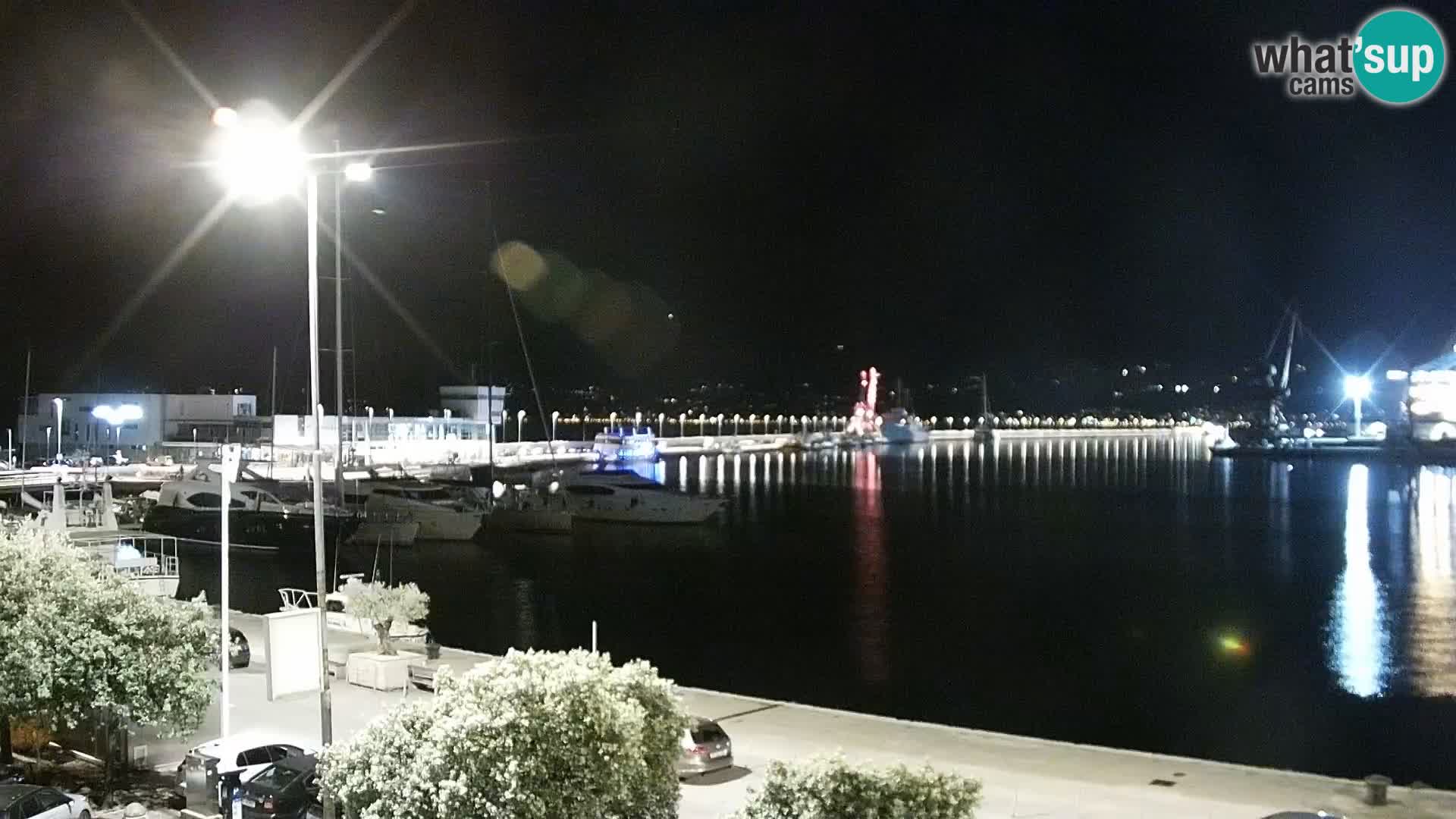 La Riva y Marina en Rijeka – Webcam en vivo Croacia