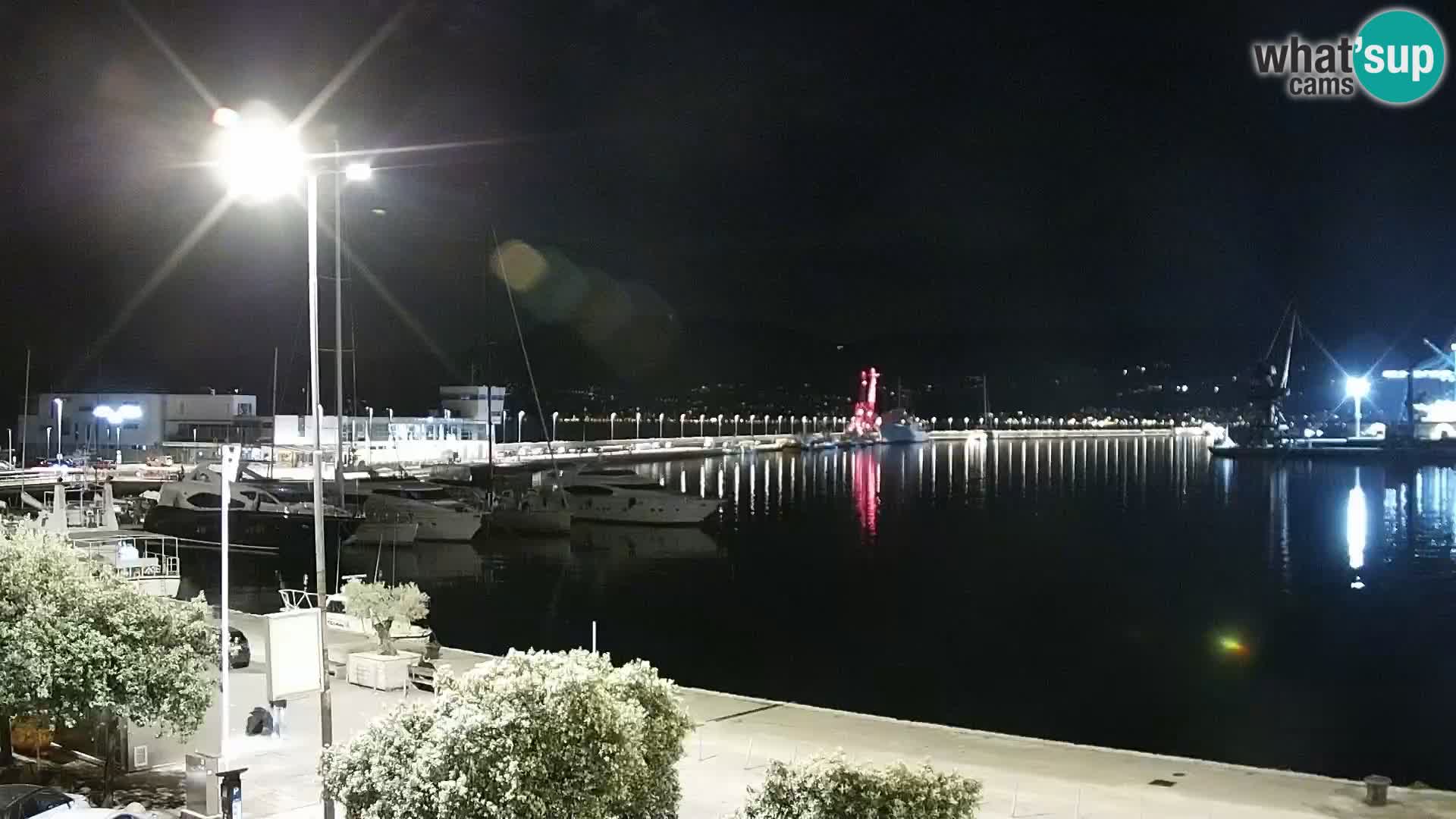 La Riva e la Marina a Rijeka (Fiume) – Live Webcam Croazia
