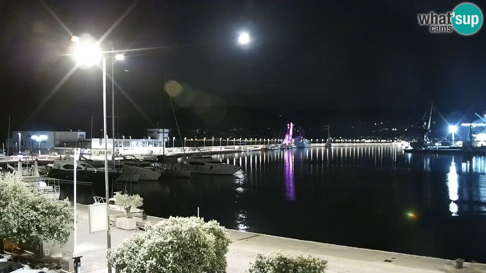 La Riva e la Marina a Rijeka (Fiume) – Live Webcam Croazia
