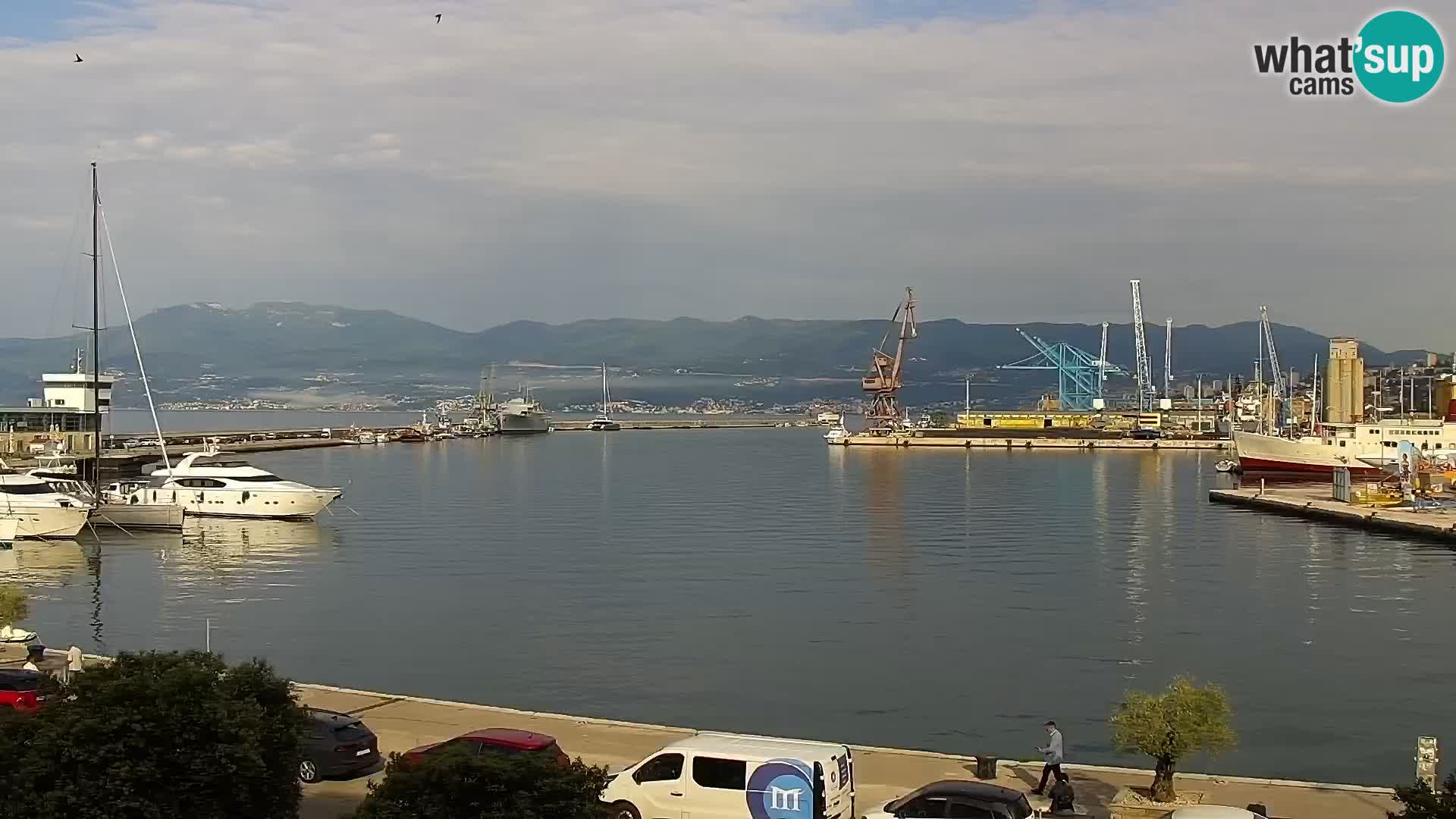 Die Riva und Marina in Rijeka – Live Webcam Kroatien