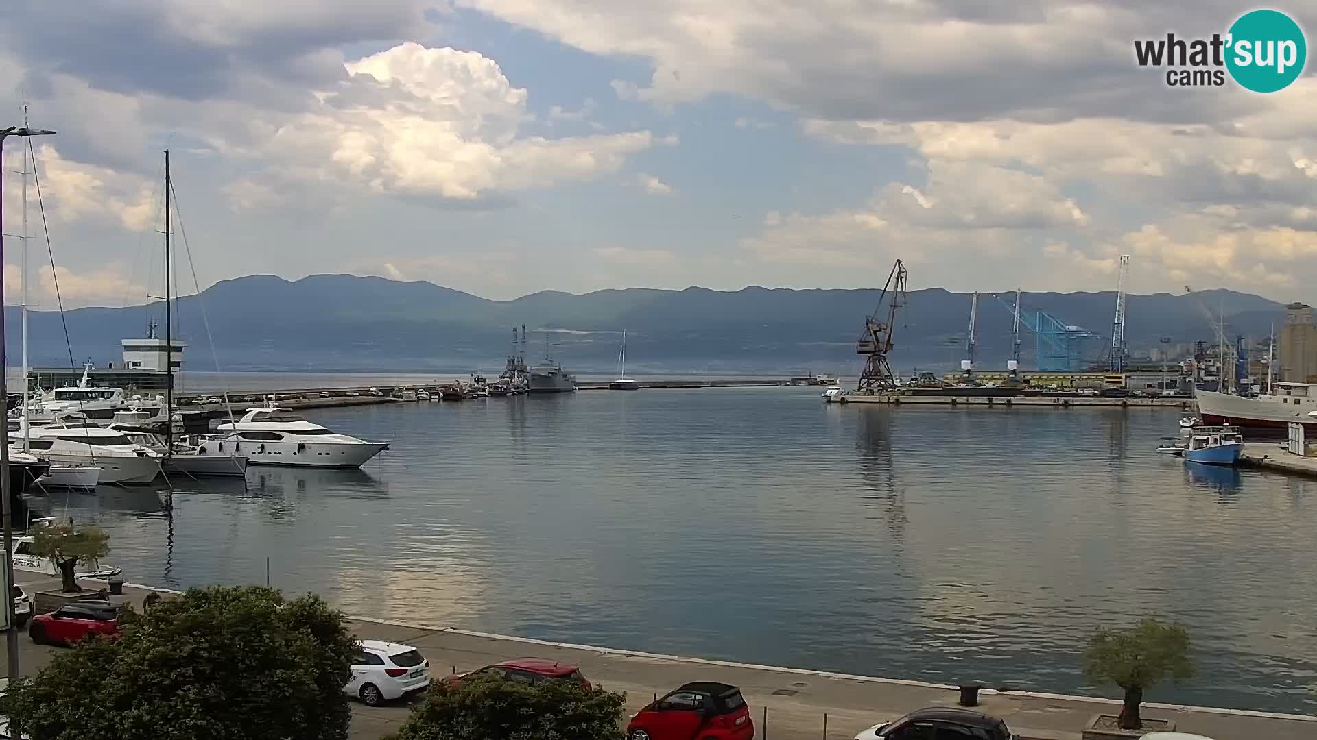 La Riva e la Marina a Rijeka (Fiume) – Live Webcam Croazia