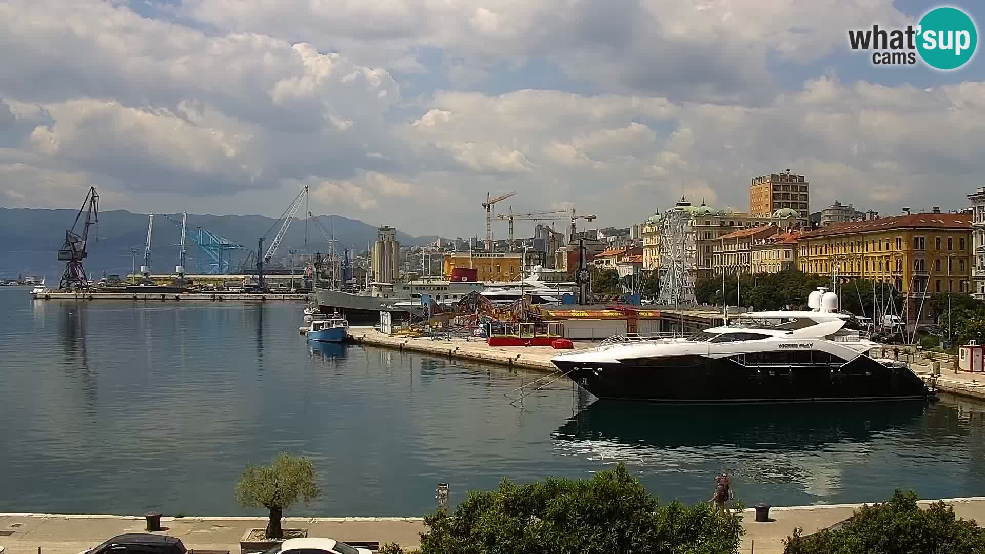 La Riva e la Marina a Rijeka (Fiume) – Live Webcam Croazia