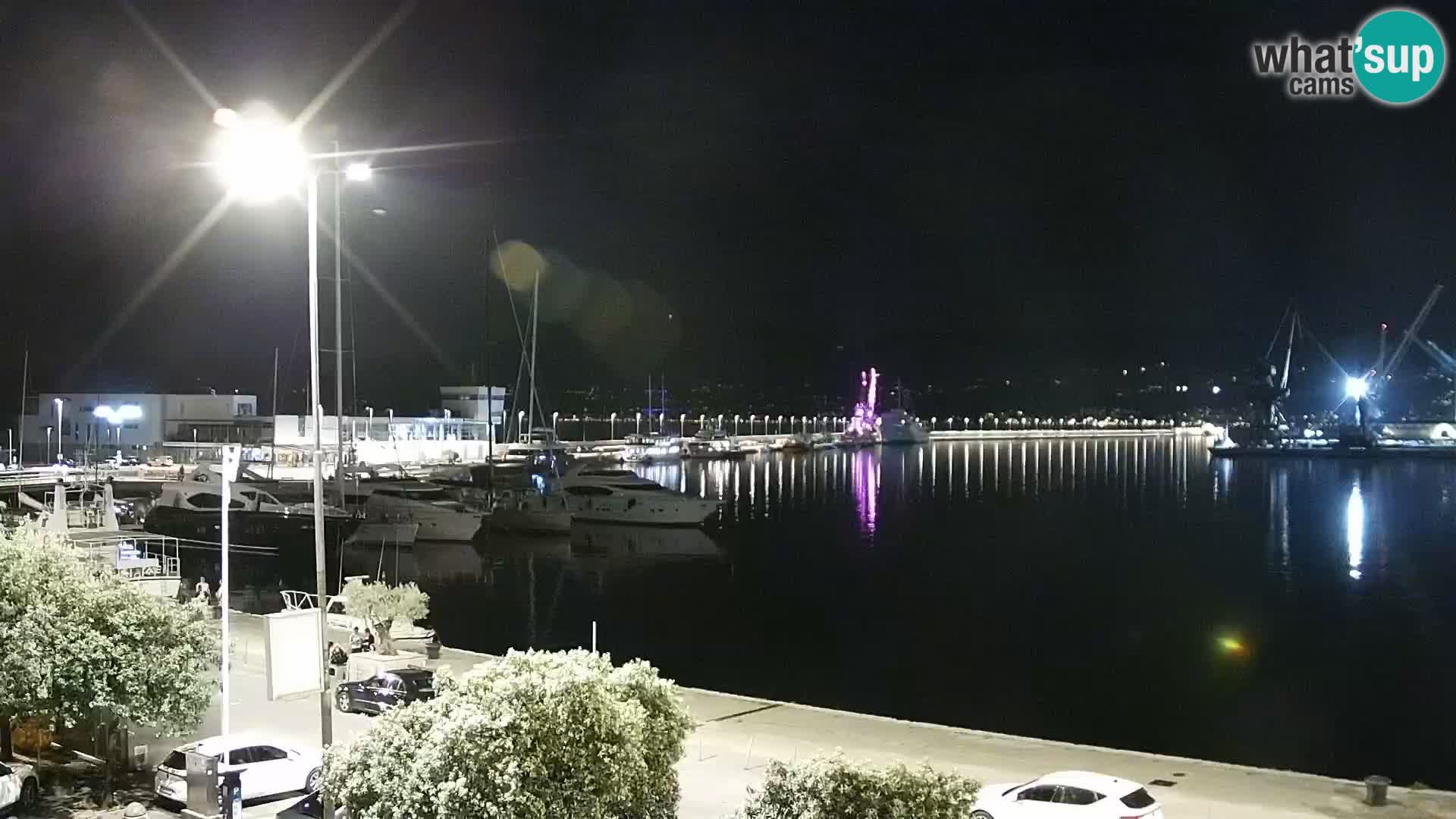 Riva i Marina u Rijeci – Web kamera uživo u Hrvatskoj