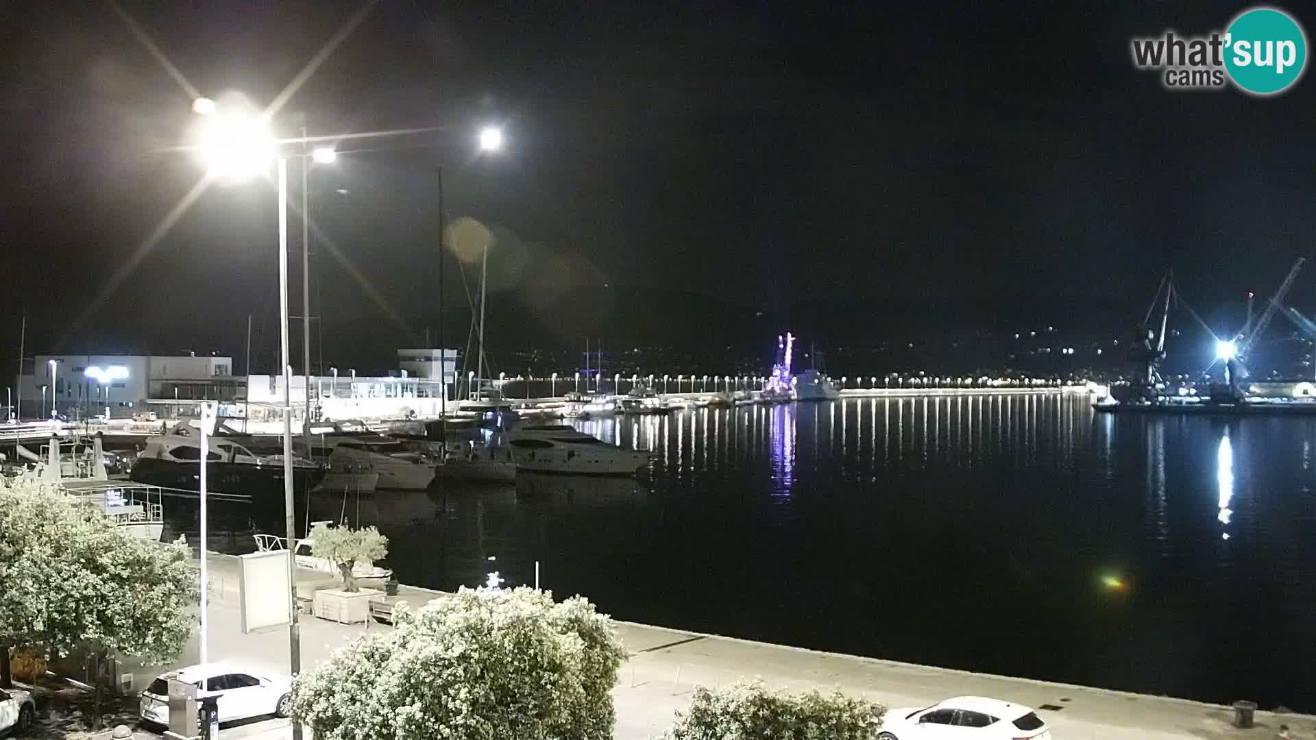 Die Riva und Marina in Rijeka – Live Webcam Kroatien