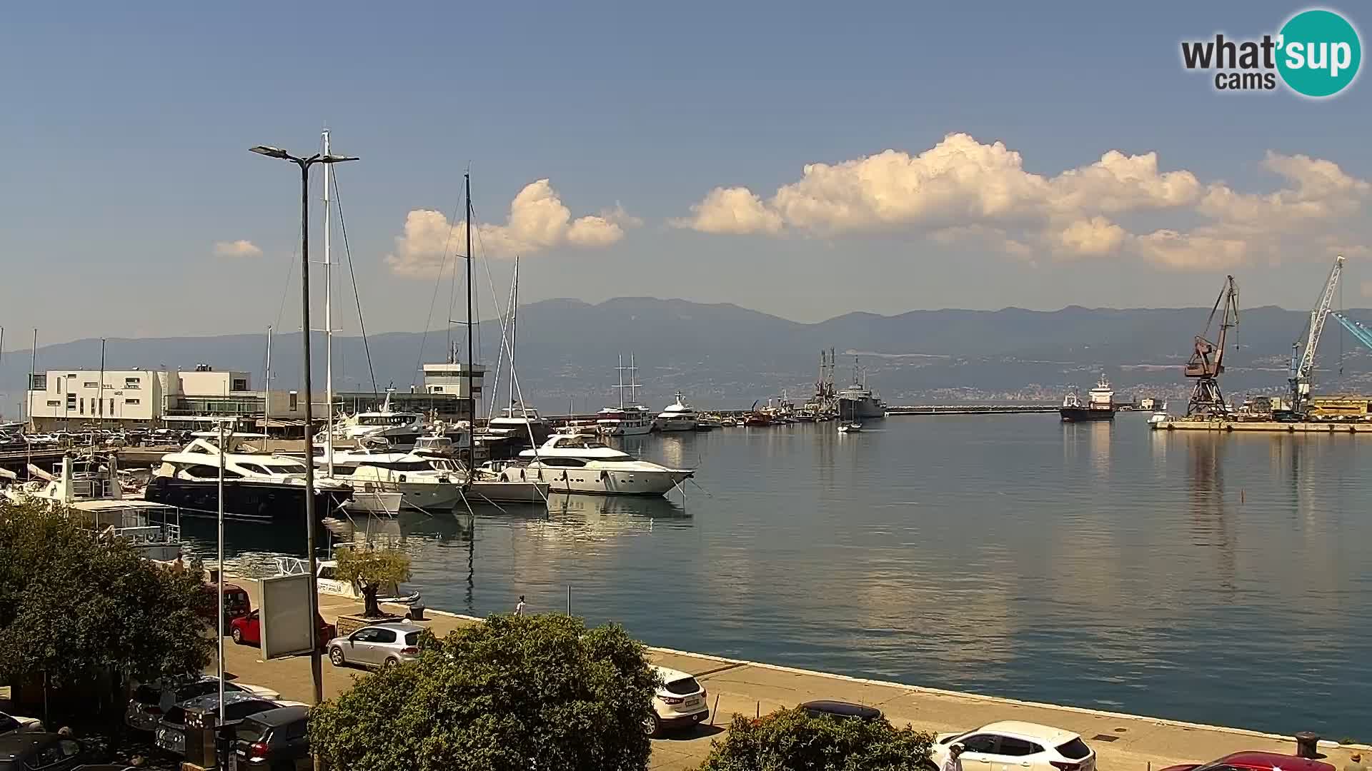 Riva i Marina u Rijeci – Web kamera uživo u Hrvatskoj