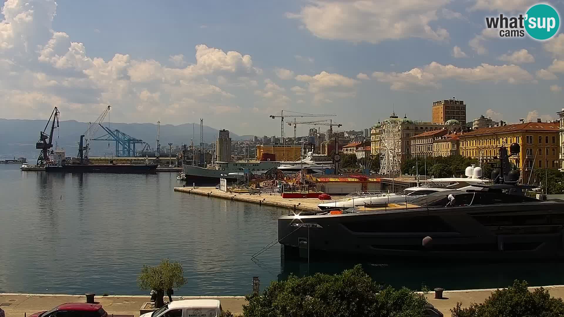 La Riva e la Marina a Rijeka (Fiume) – Live Webcam Croazia