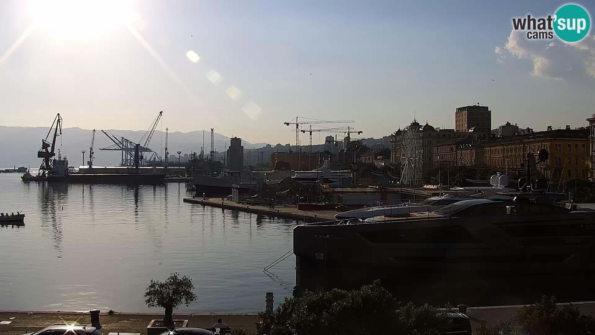 La Riva et Marina à Rijeka – Live Webcam Croatie