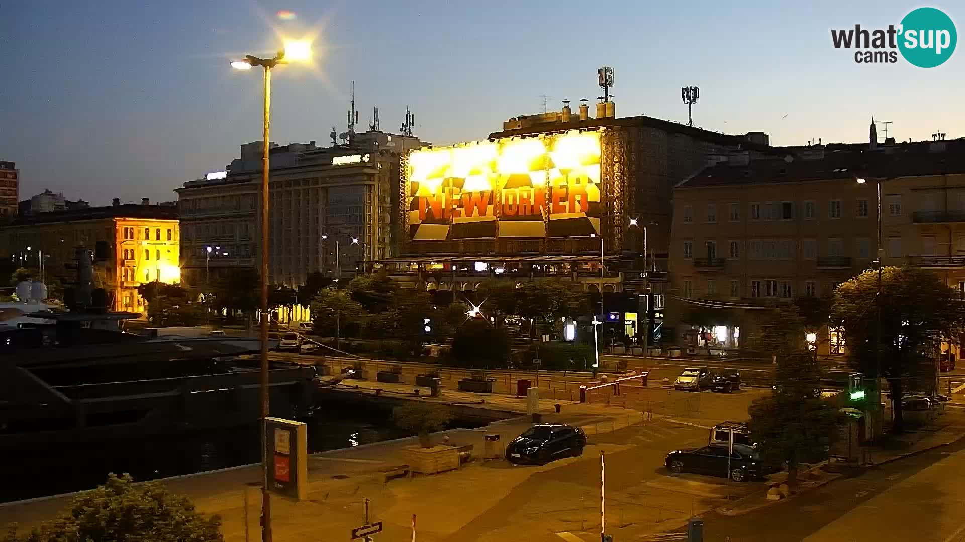 The Riva and Marina in Rijeka – Live Webcam Croatia