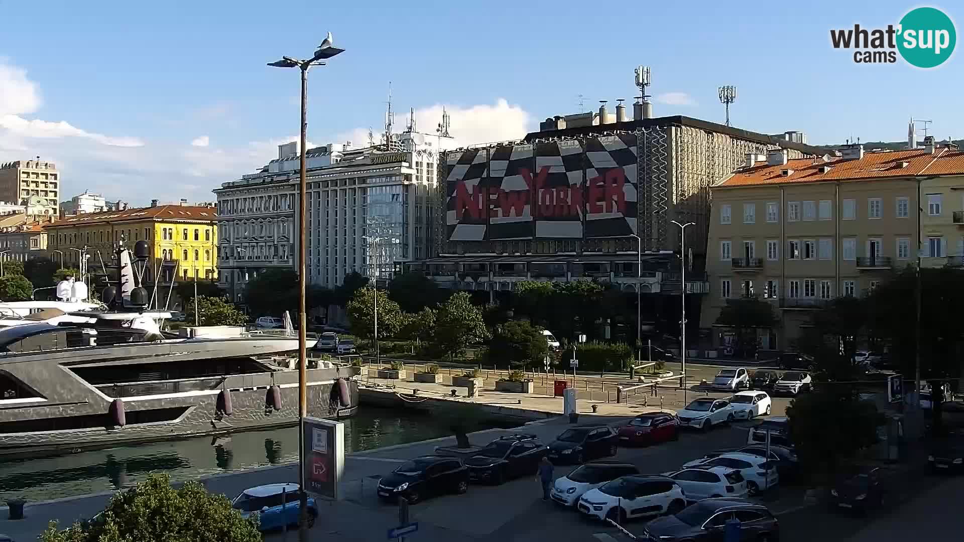 La Riva et Marina à Rijeka – Live Webcam Croatie
