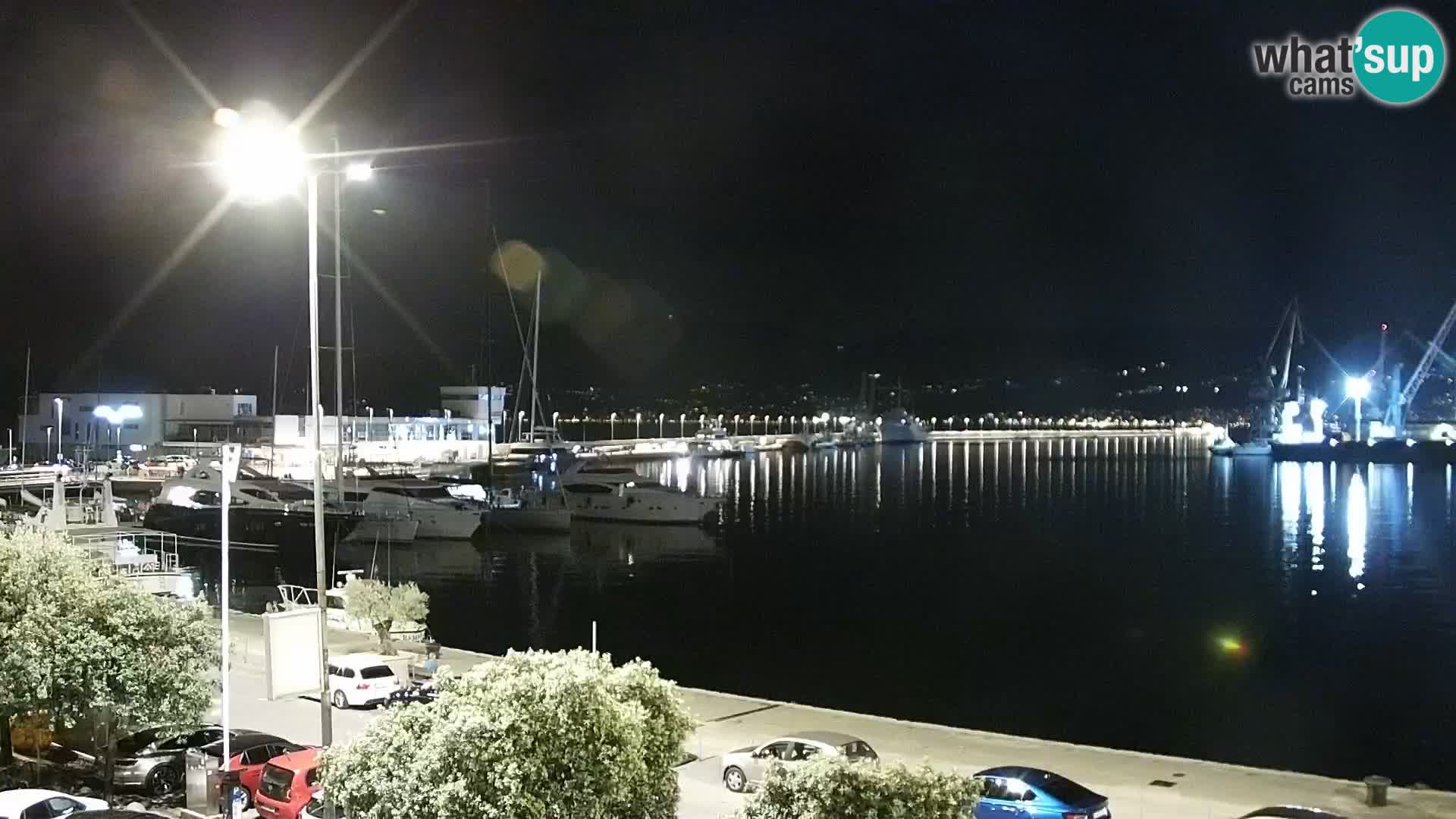 La Riva et Marina à Rijeka – Live Webcam Croatie