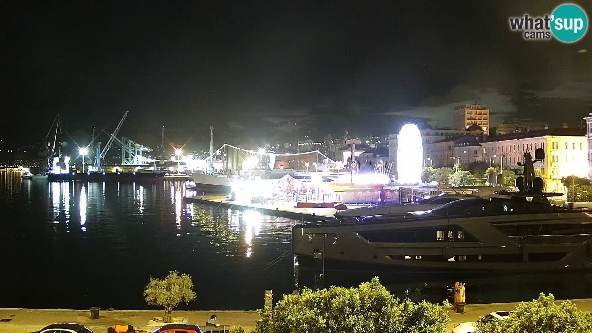 Riva i Marina u Rijeci – Web kamera uživo u Hrvatskoj