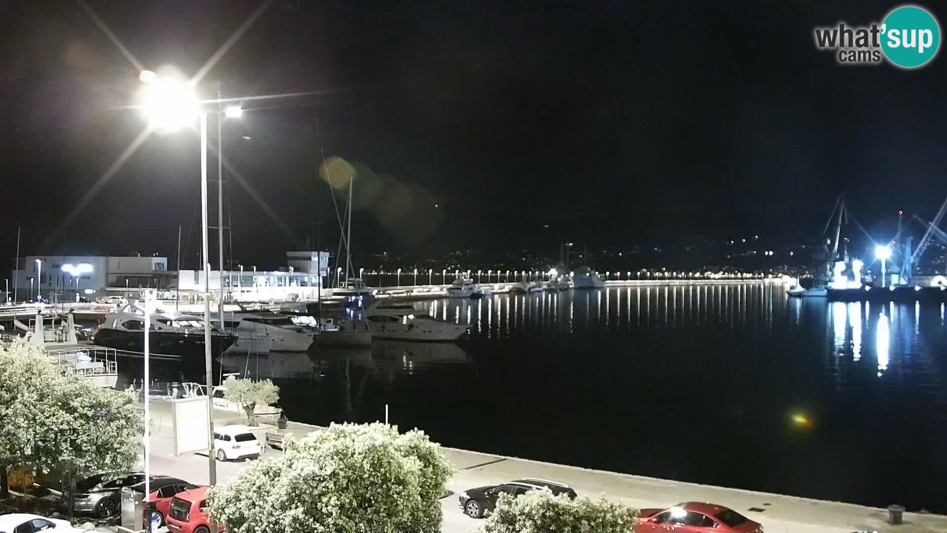 La Riva et Marina à Rijeka – Live Webcam Croatie