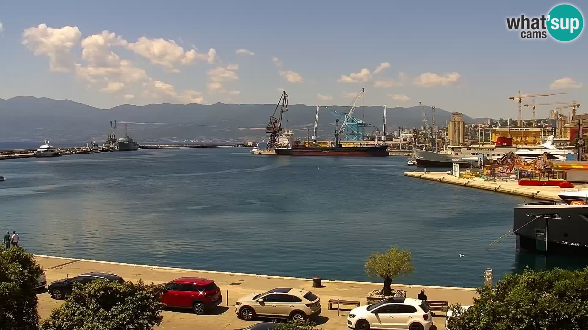 La Riva et Marina à Rijeka – Live Webcam Croatie