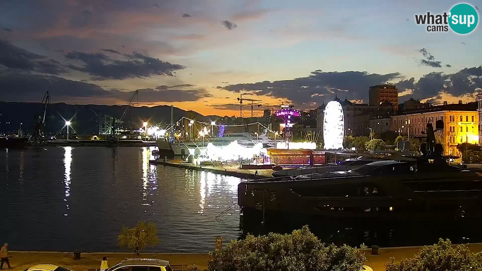 La Riva e la Marina a Rijeka (Fiume) – Live Webcam Croazia