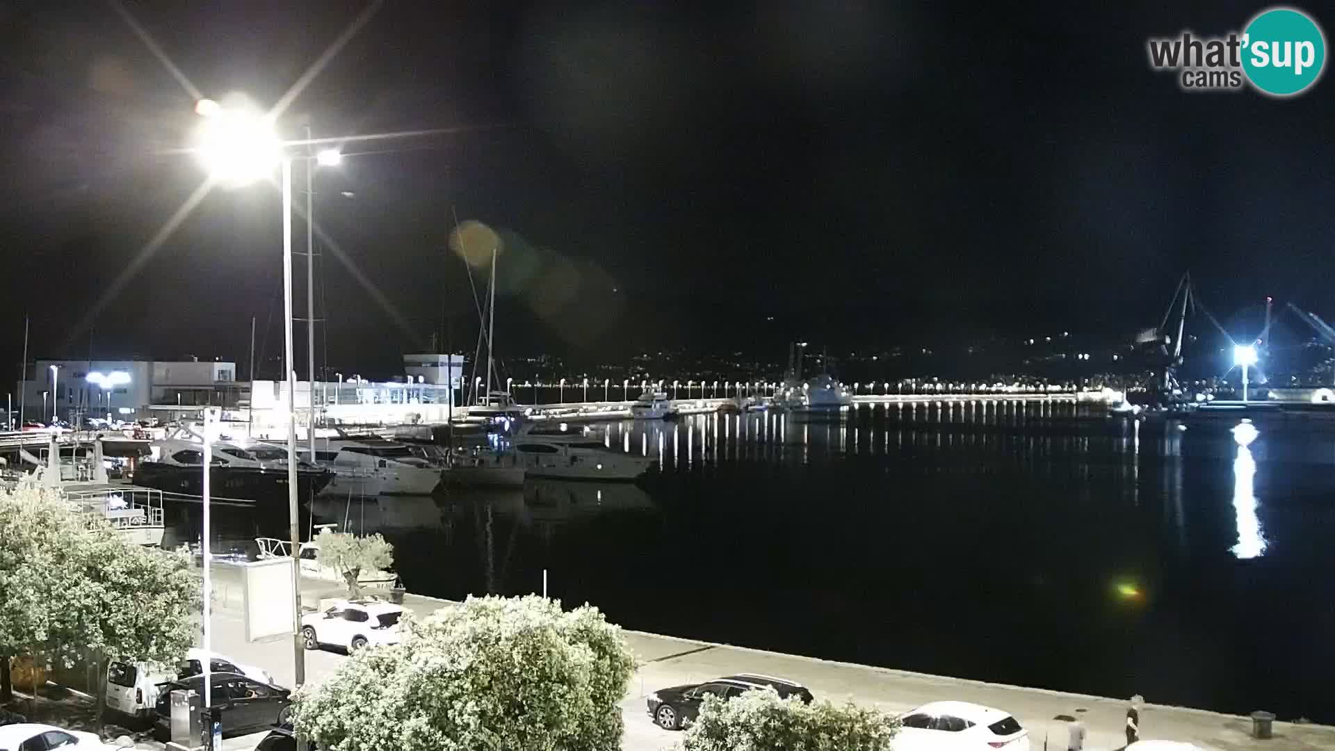 Riva i Marina u Rijeci – Web kamera uživo u Hrvatskoj