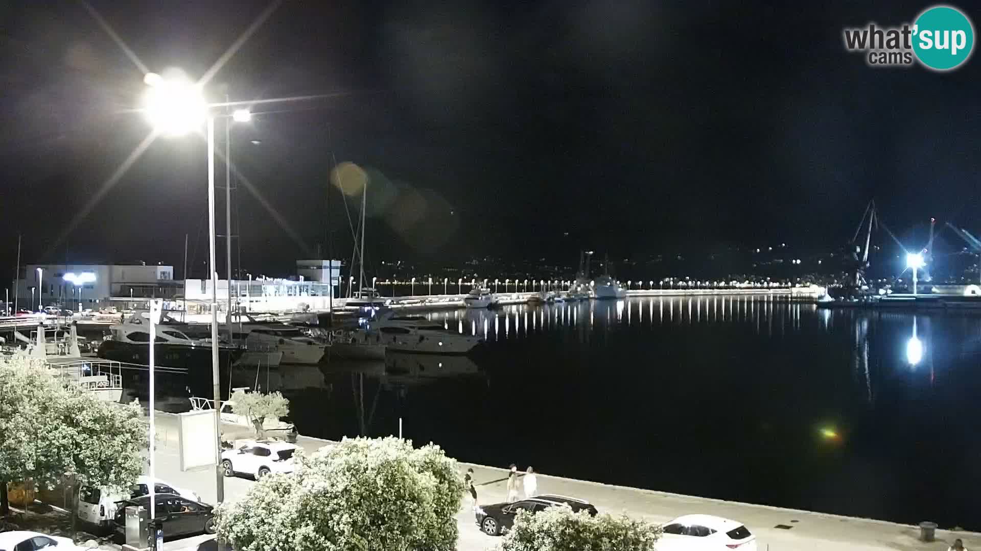 Riva i Marina u Rijeci – Web kamera uživo u Hrvatskoj