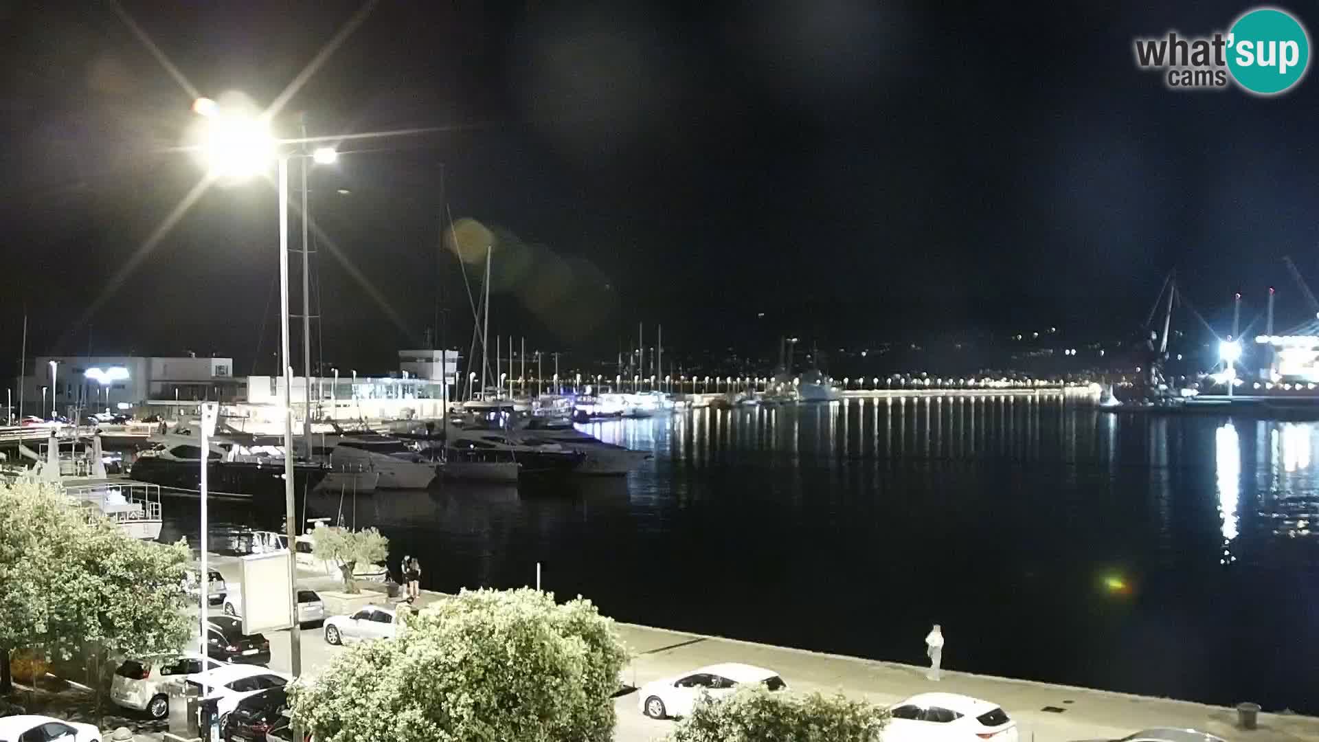 La Riva et Marina à Rijeka – Live Webcam Croatie