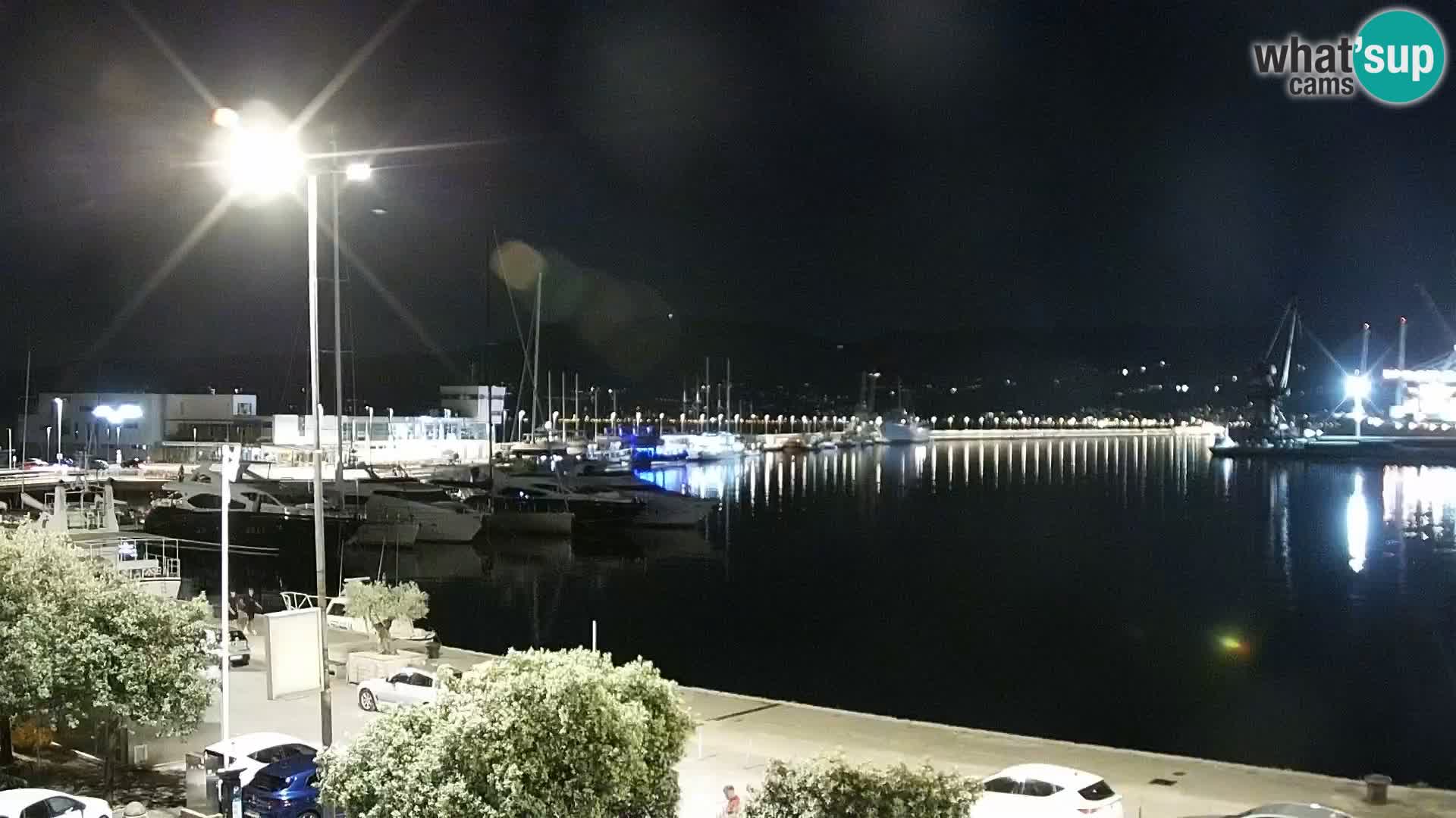 La Riva e la Marina a Rijeka (Fiume) – Live Webcam Croazia
