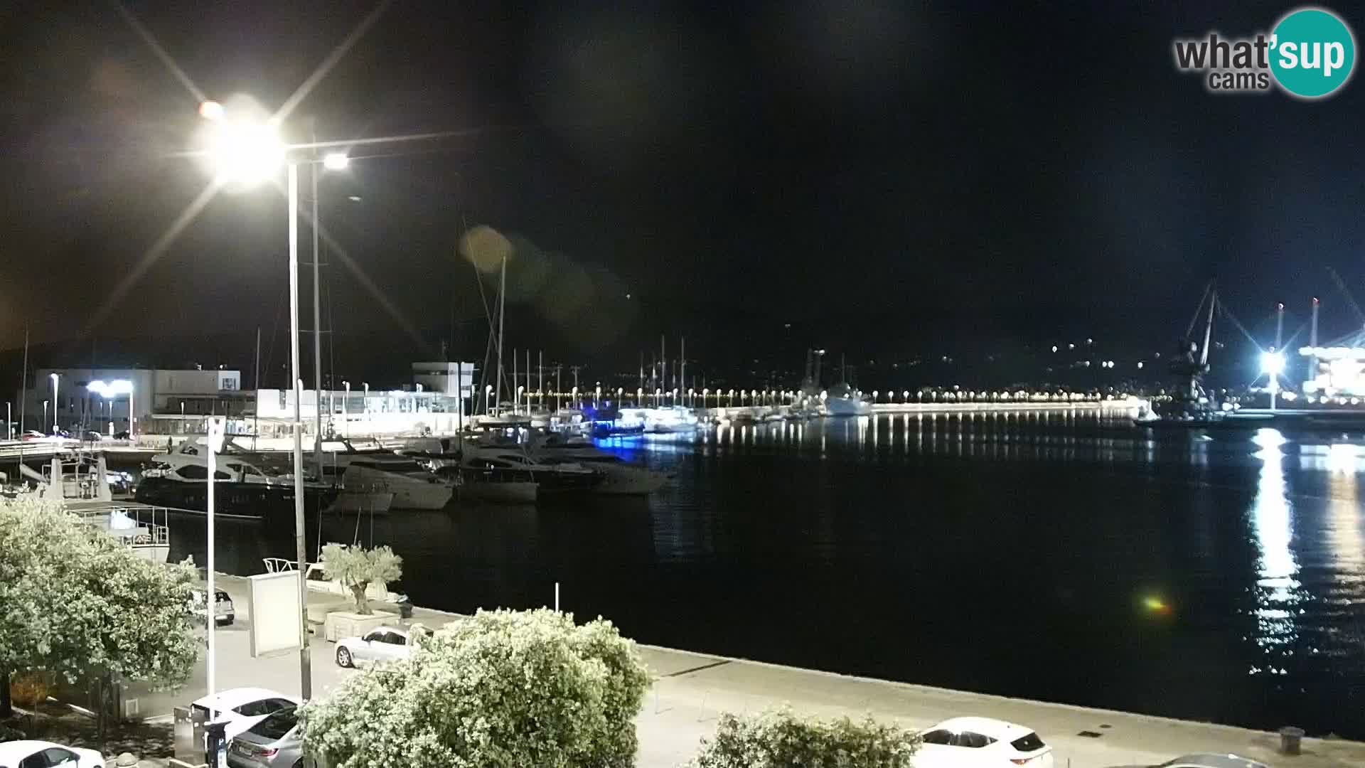 Die Riva und Marina in Rijeka – Live Webcam Kroatien