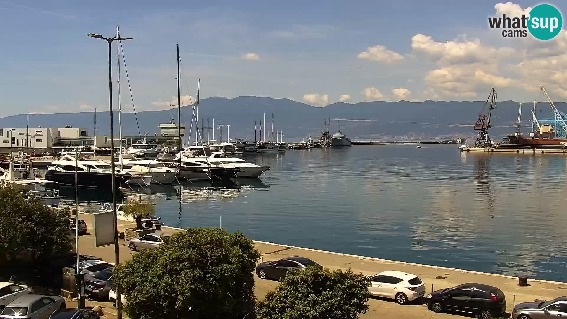 La Riva e la Marina a Rijeka (Fiume) – Live Webcam Croazia