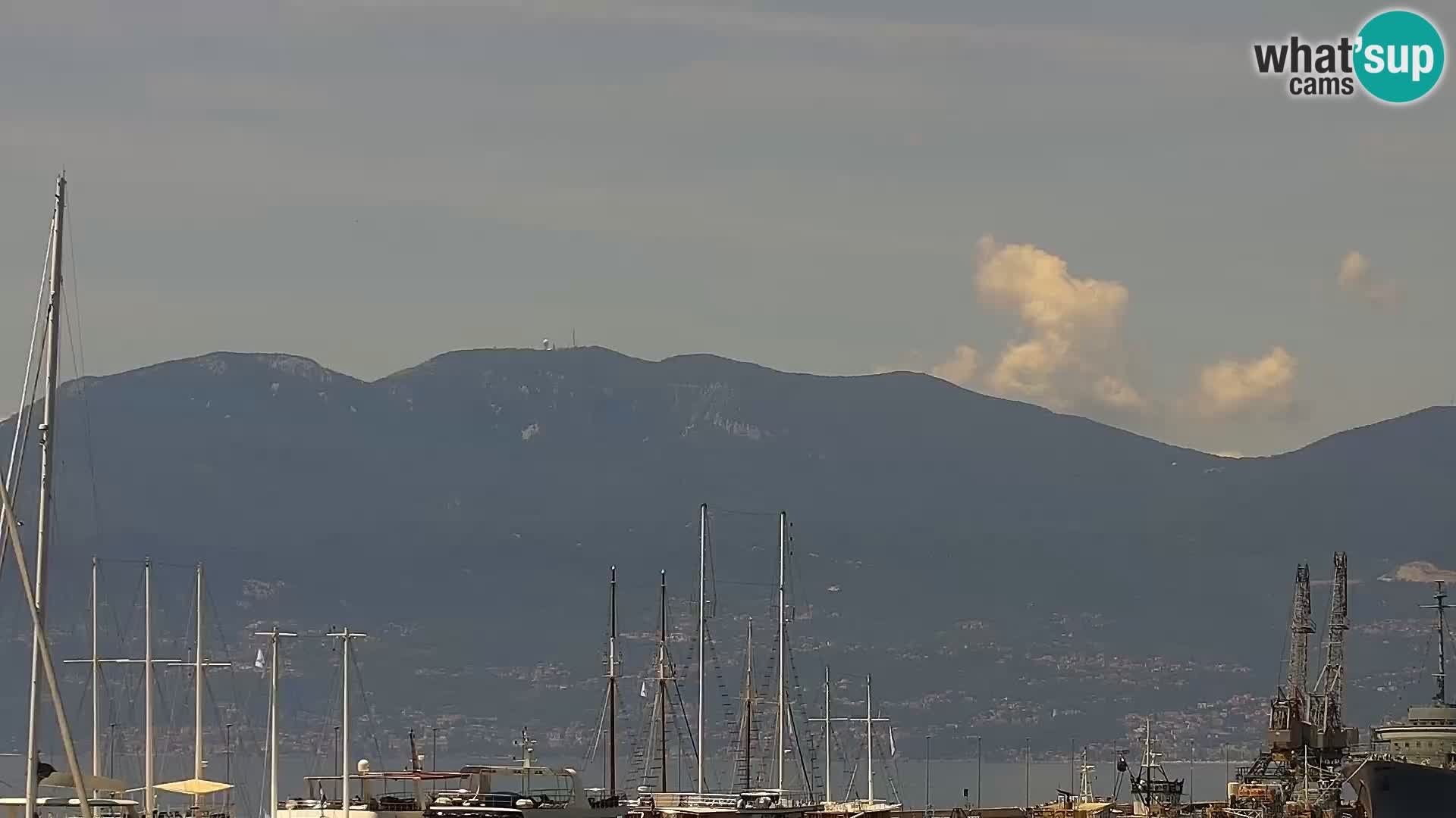 La Riva e la Marina a Rijeka (Fiume) – Live Webcam Croazia