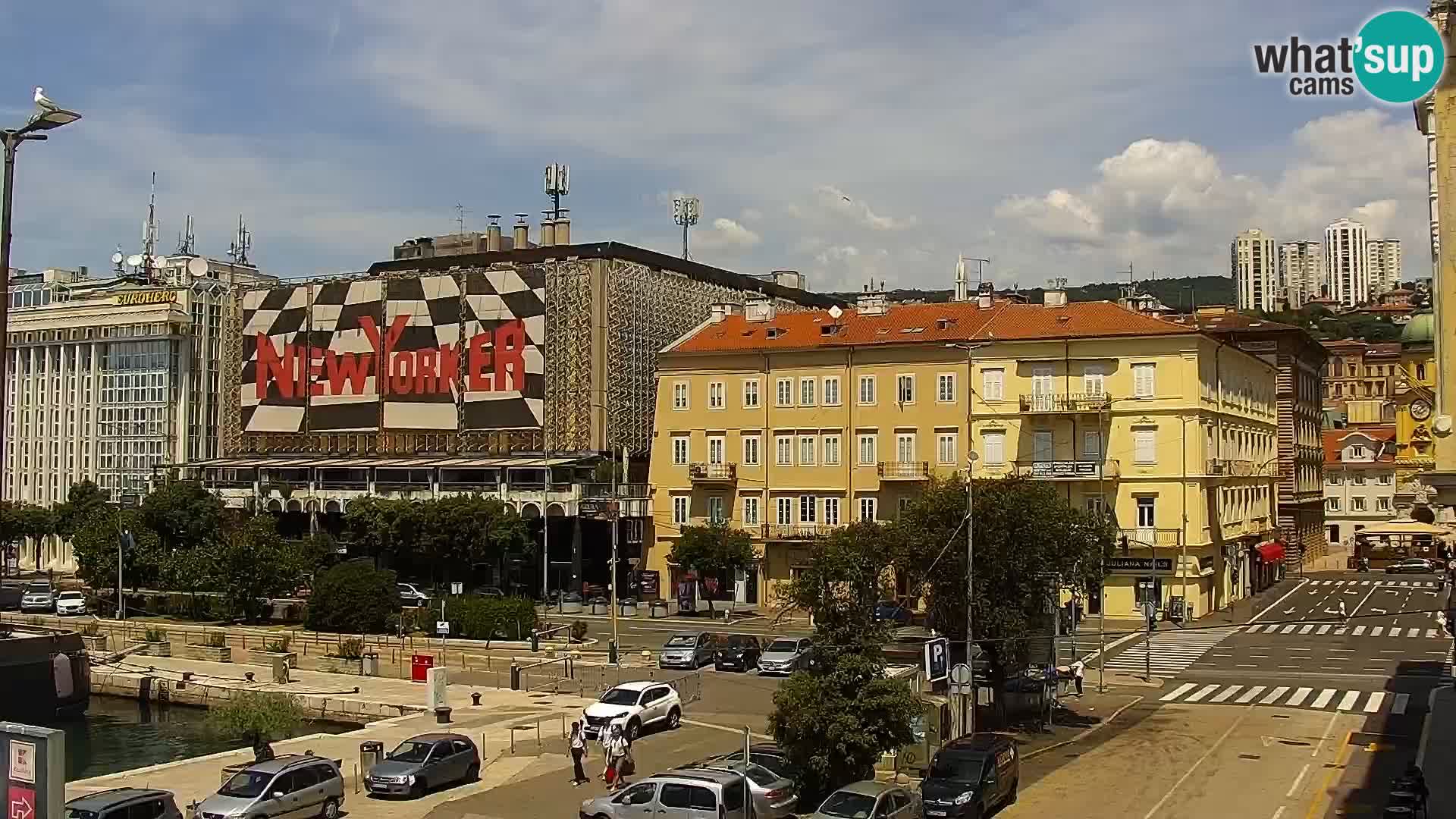 Riva i Marina u Rijeci – Web kamera uživo u Hrvatskoj
