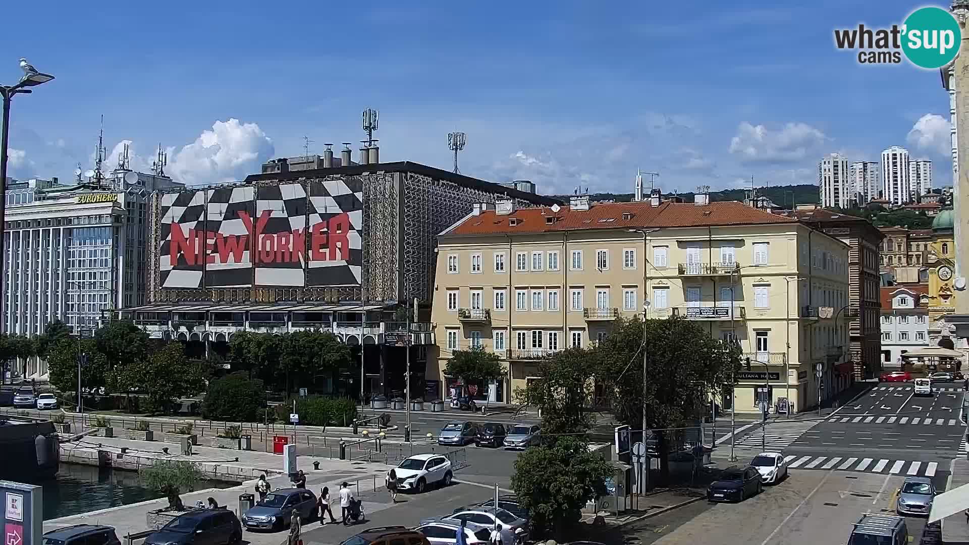 The Riva and Marina in Rijeka  – Live Webcam Croatia
